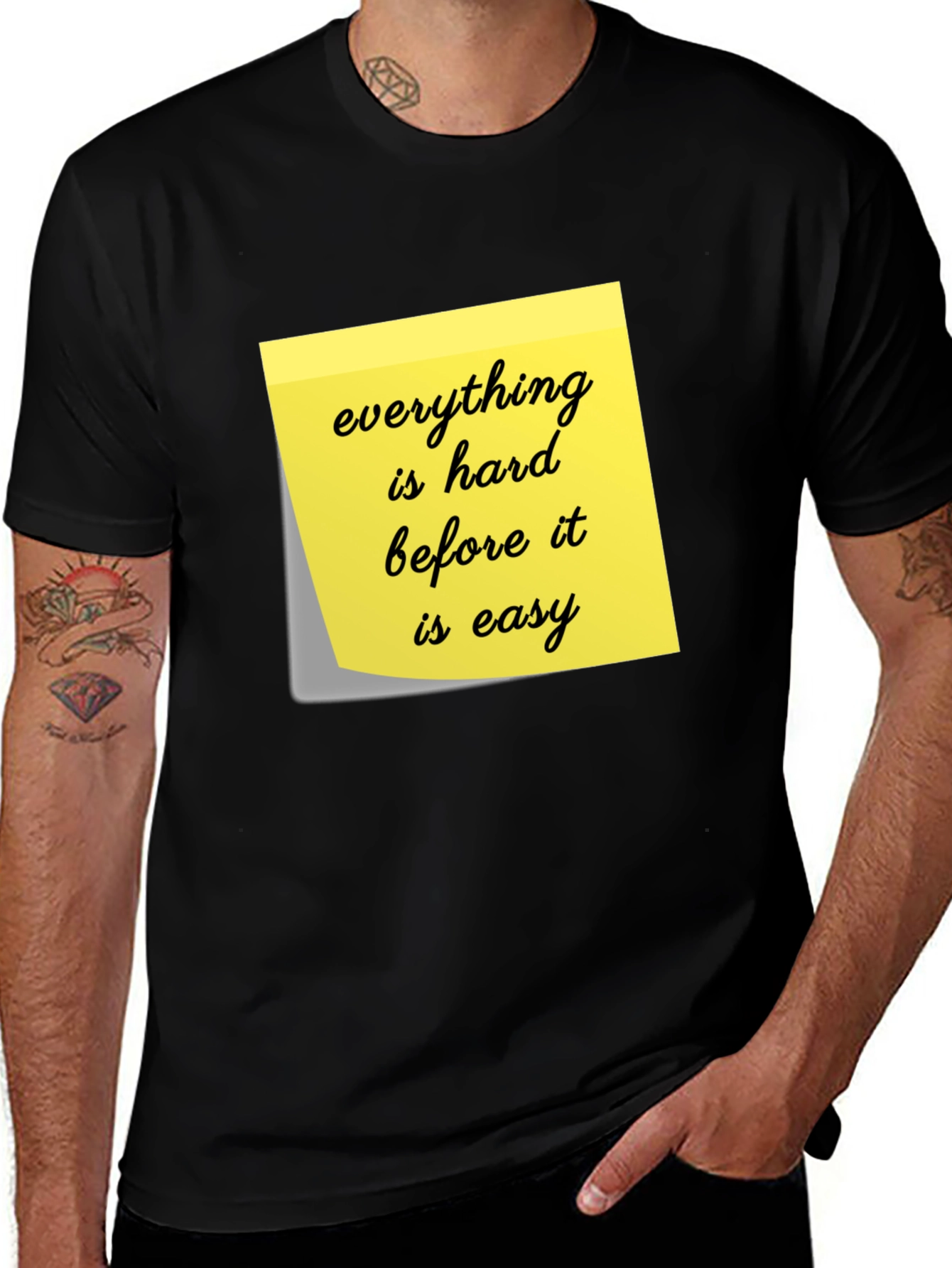 Motivational T-Shirt - Everything Is Hard
