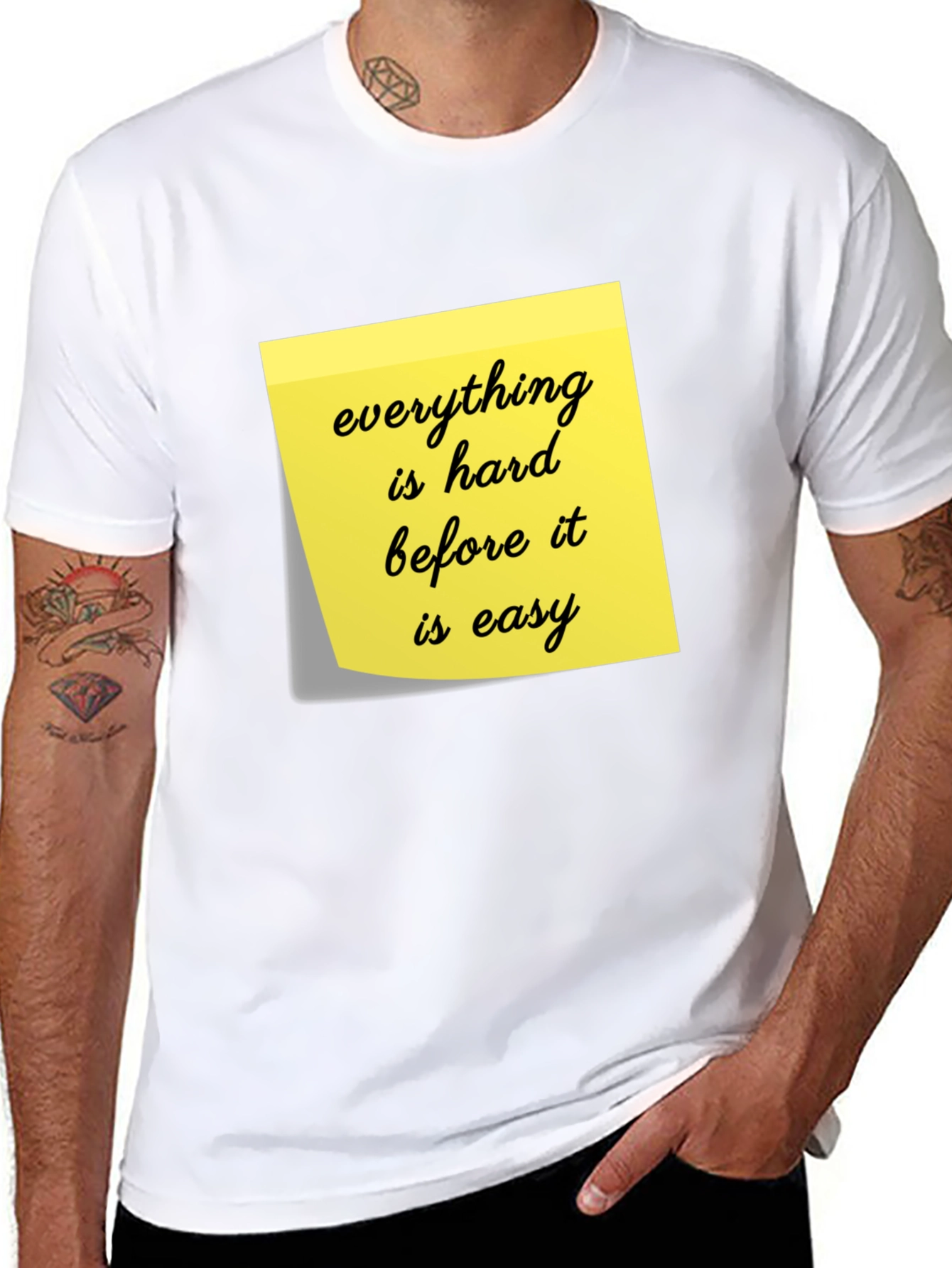 Motivational T-Shirt - Everything Is Hard