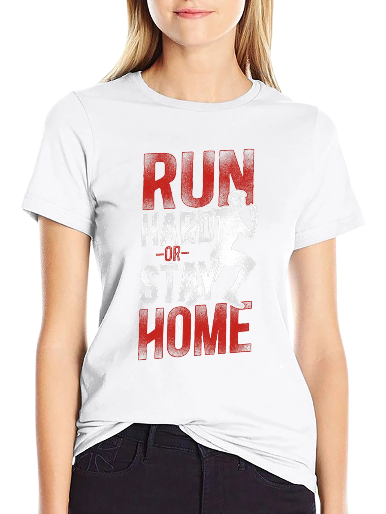 Run Hard or Stay Home Graphic Tee