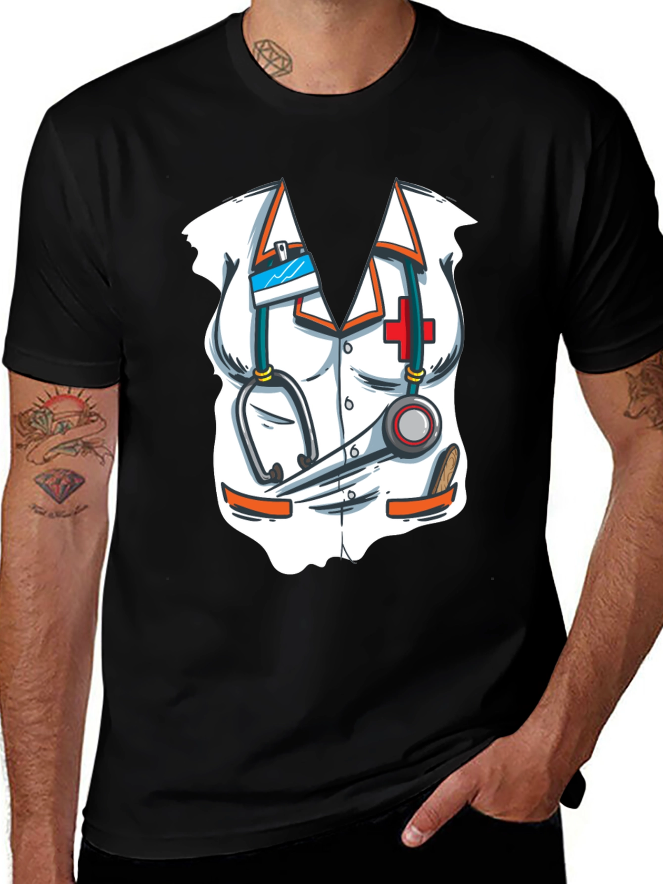 Novelty Doctor Outfit T-Shirt - Costume Tee