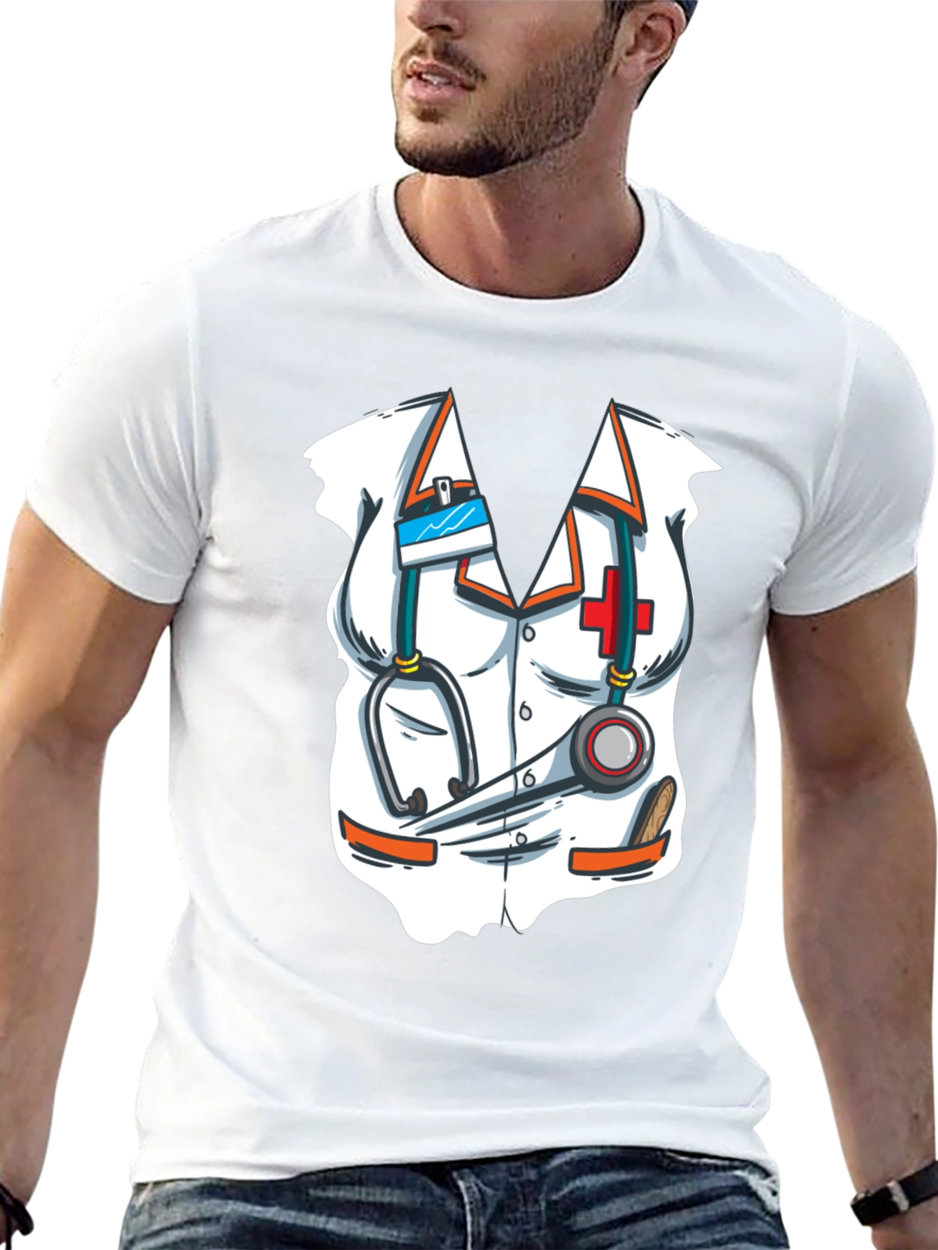 Novelty Doctor Outfit T-Shirt - Costume Tee