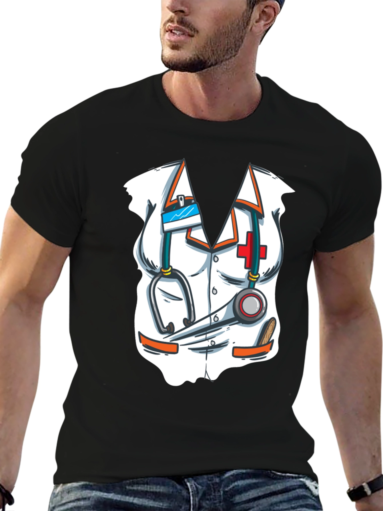 Novelty Doctor Outfit T-Shirt - Costume Tee