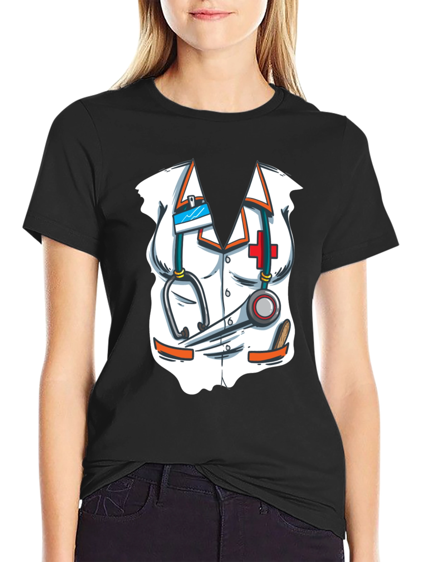 Novelty Doctor Outfit T-Shirt - Costume Tee