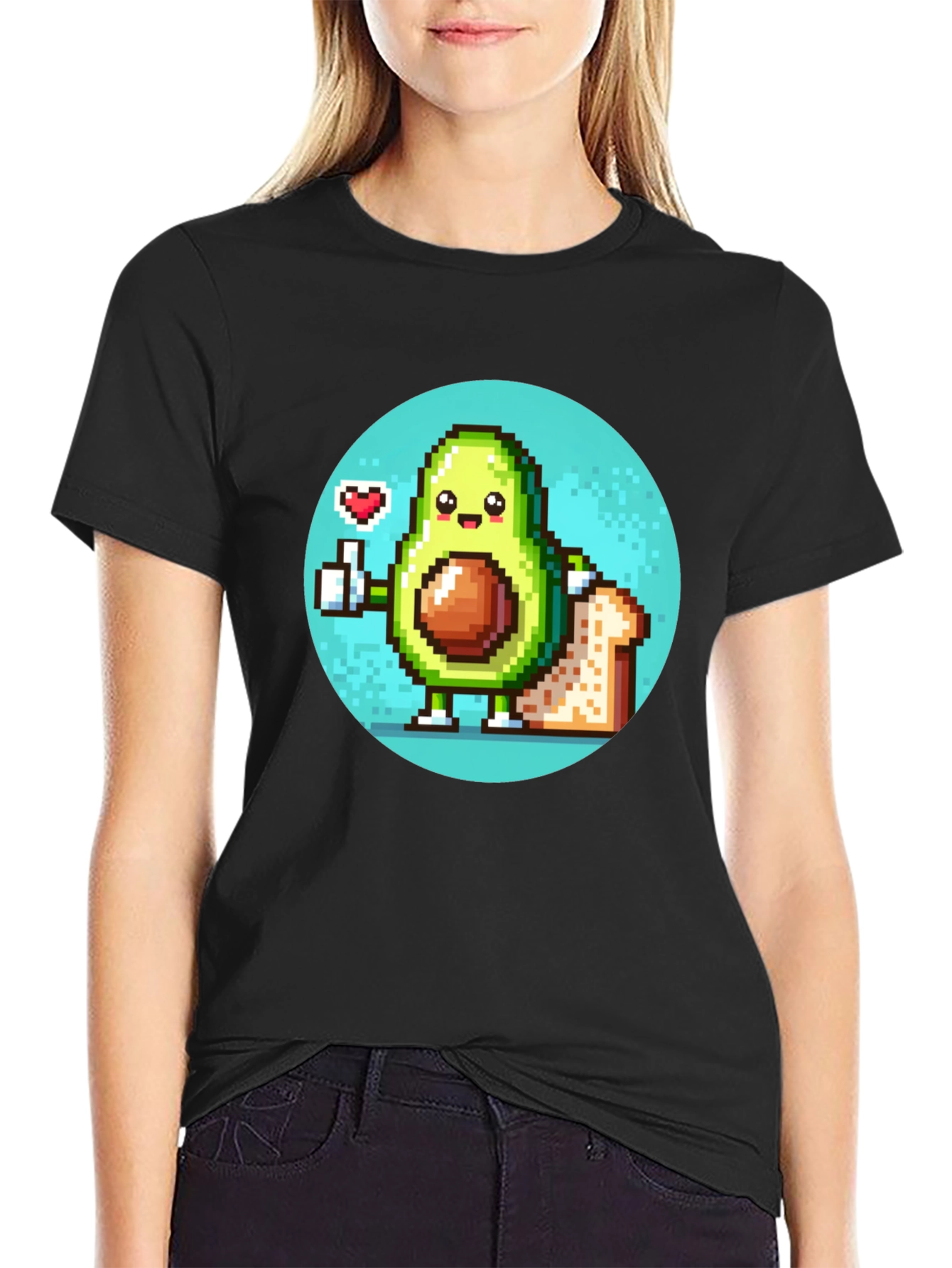 Avocado Toast Pixel Art T-Shirt