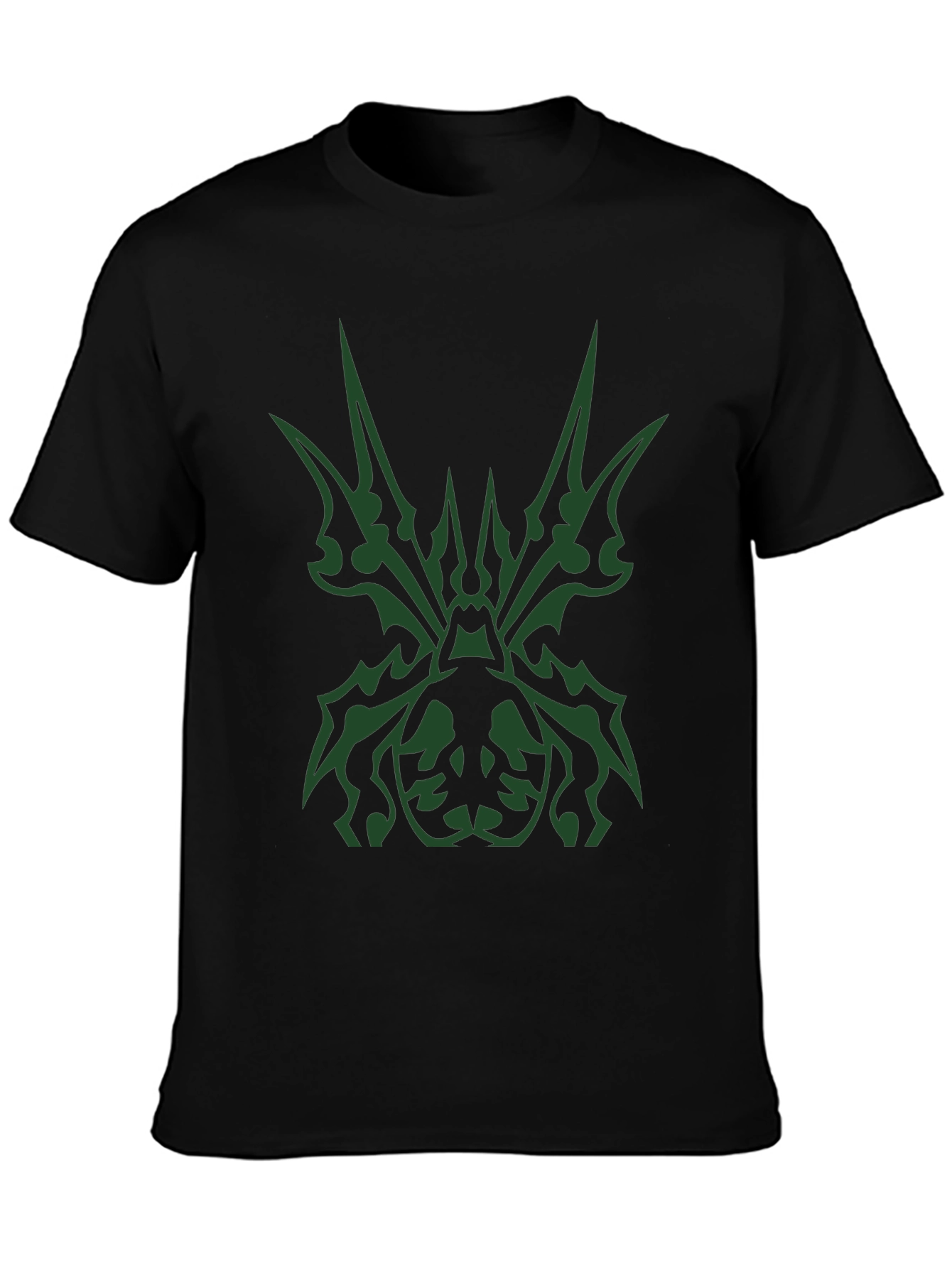 Tribal Spider Graphic Black T-Shirt