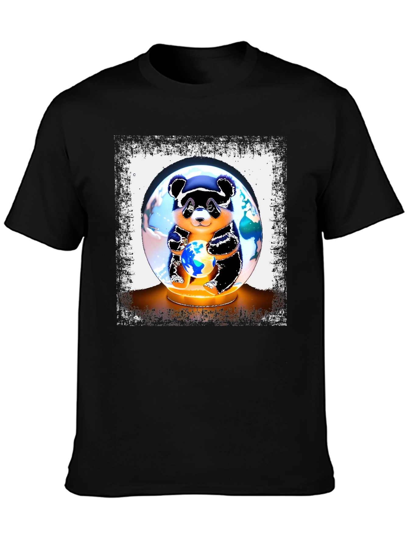 Panda Bear Globe Graphic Tee
