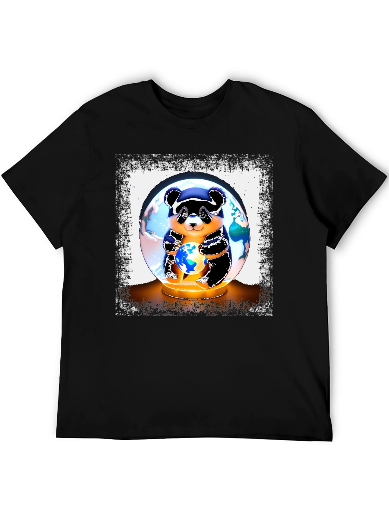 Panda Bear Globe Graphic Tee