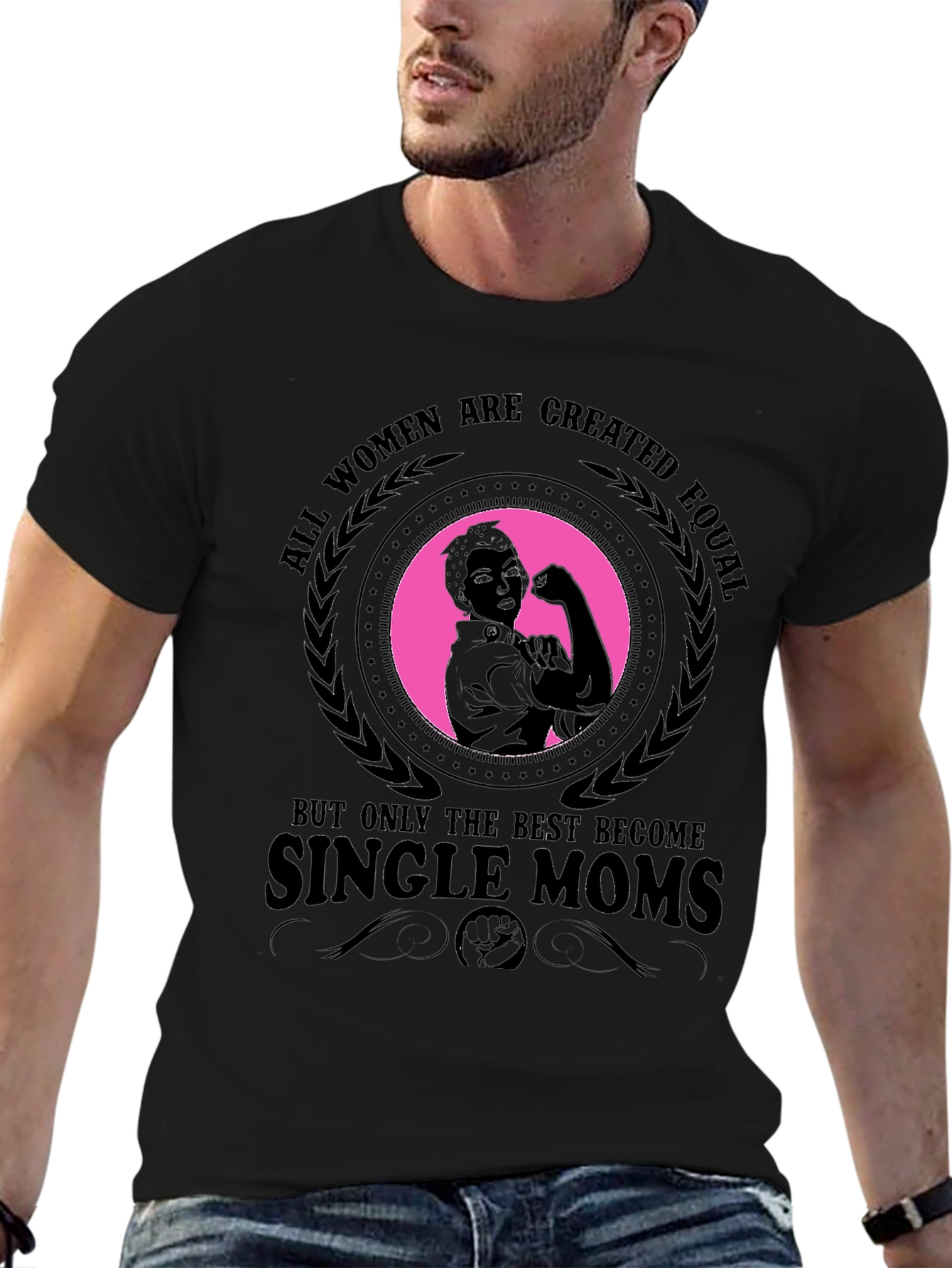 Empowered Single Mom T-Shirt - Strong Woman Graphic Tee