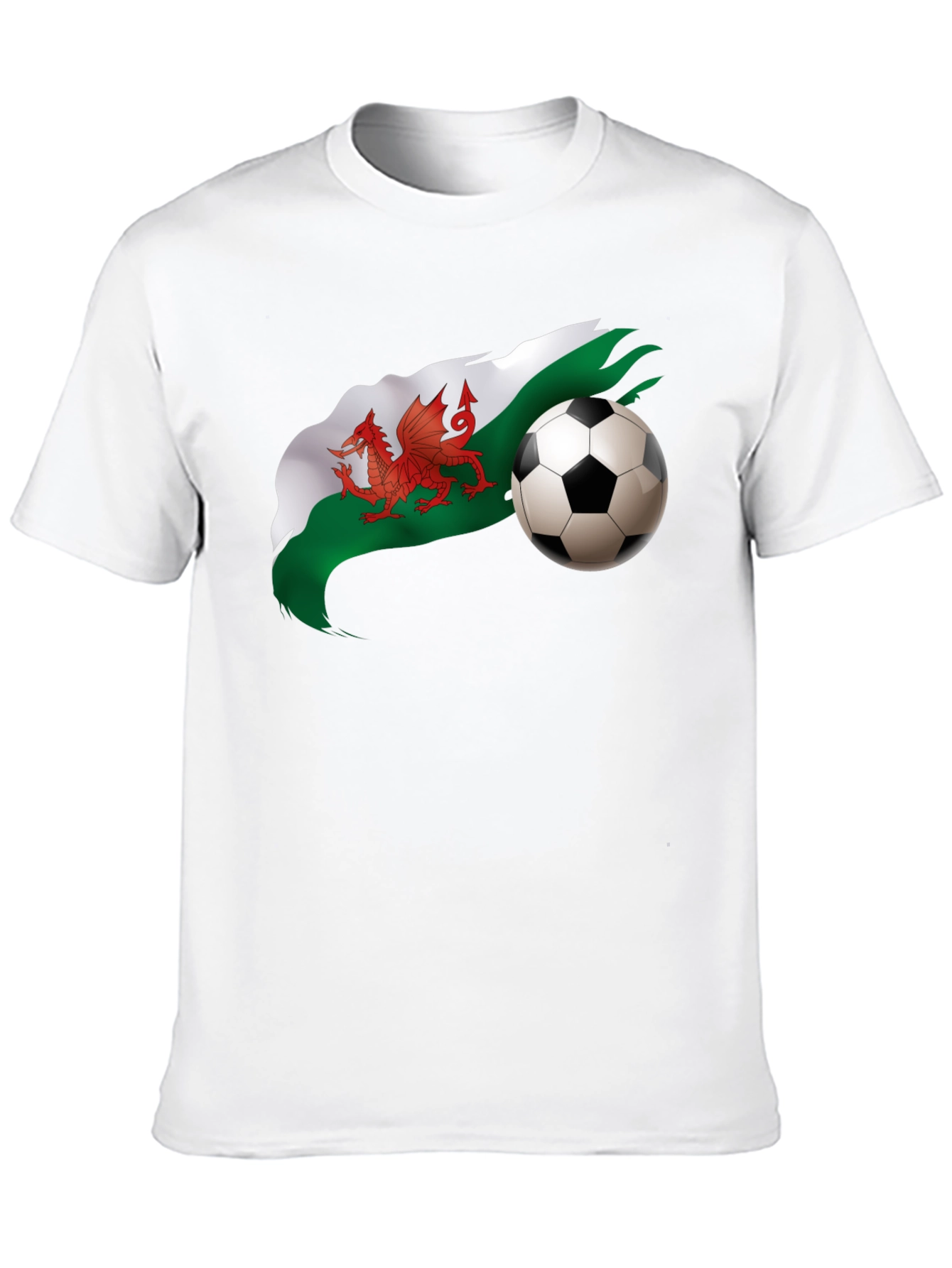 Wales Football Graphic Black T-Shirt