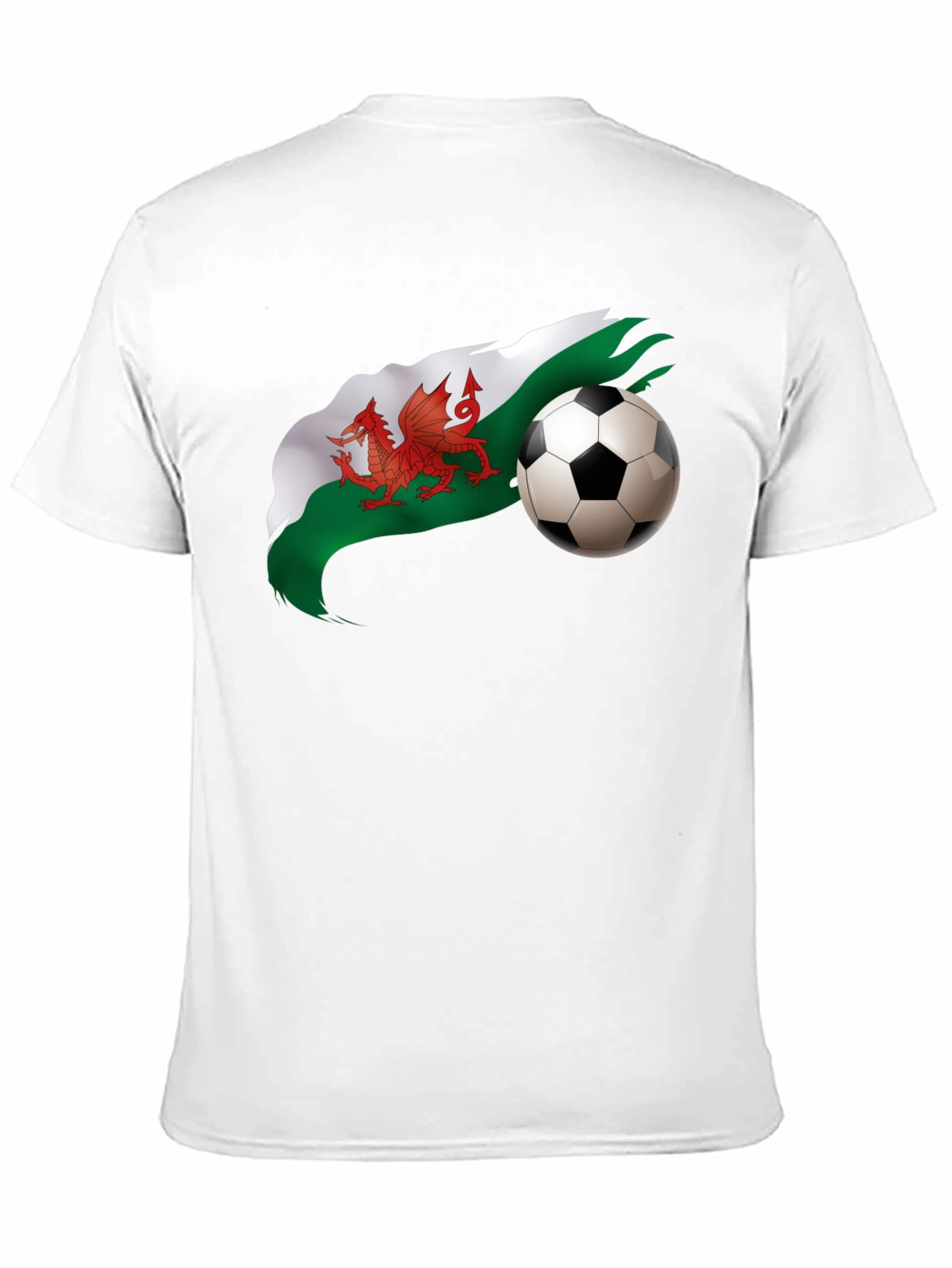 Wales Football Graphic Black T-Shirt