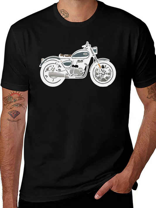Motorcycle Graphic T-Shirt - Classic Bike Tee
