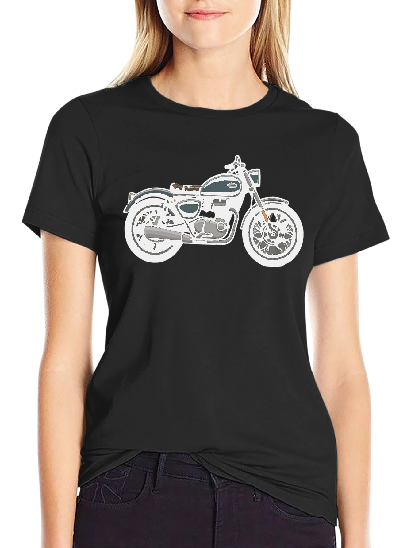 Motorcycle Graphic T-Shirt - Classic Bike Tee