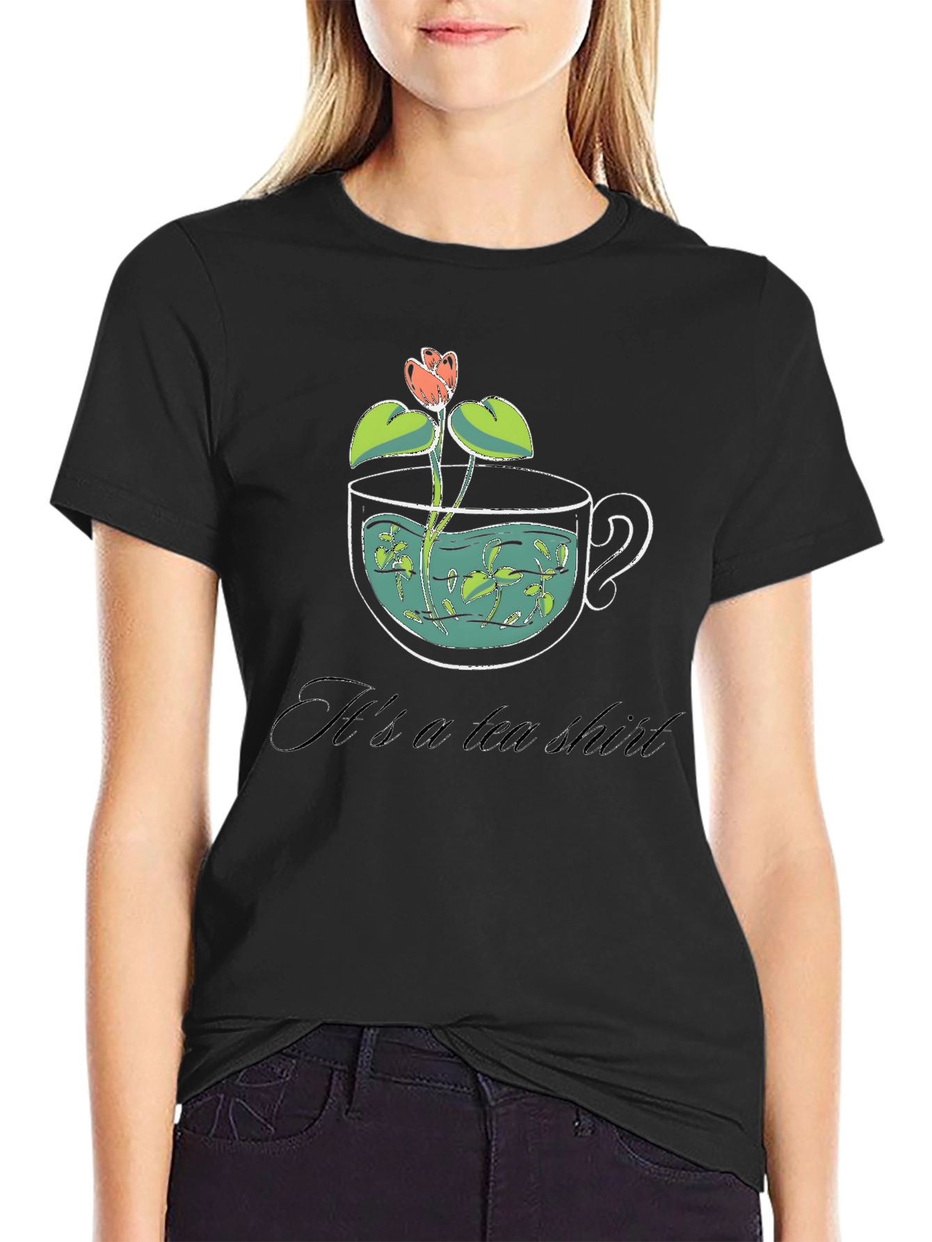 Its a Tea Shirt - Black Graphic Tee