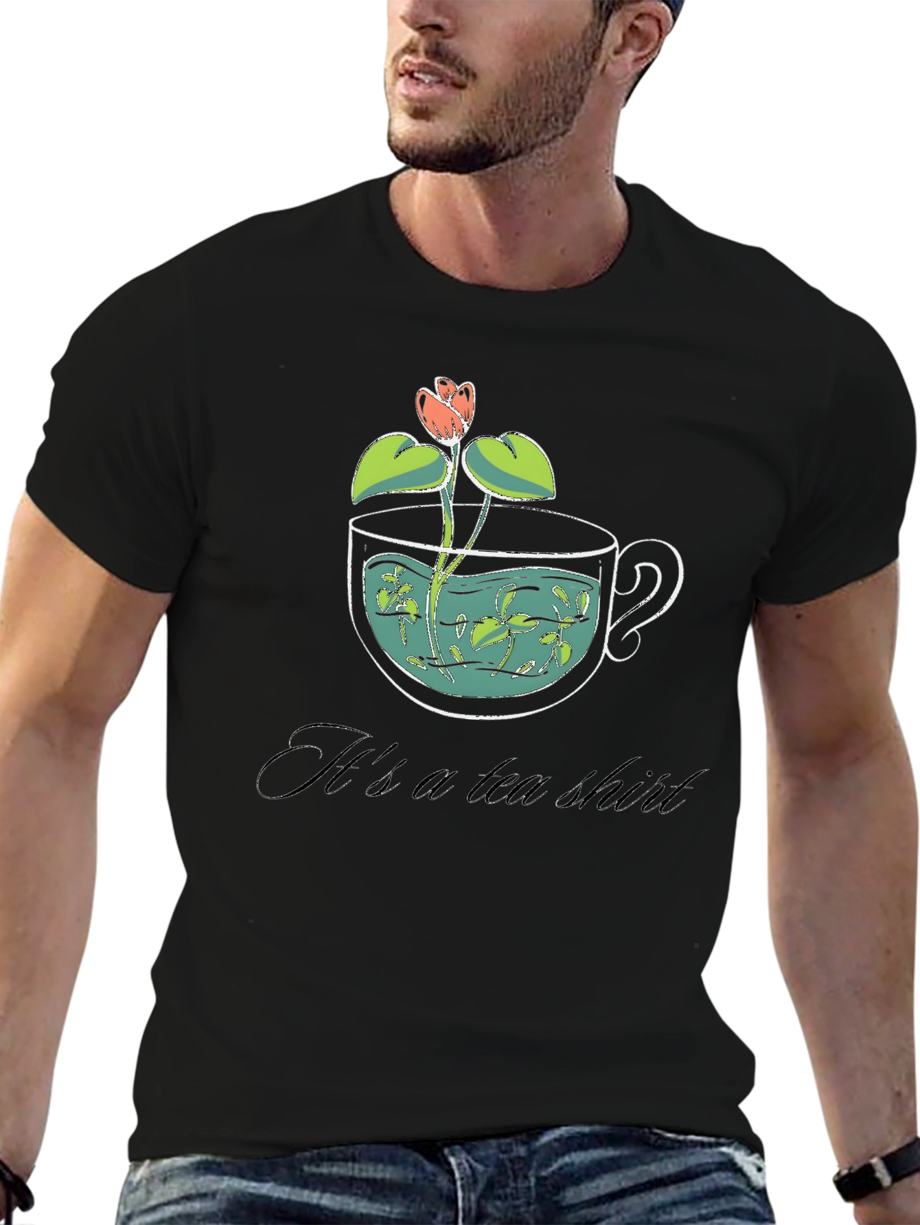 Its a Tea Shirt - Black Graphic Tee