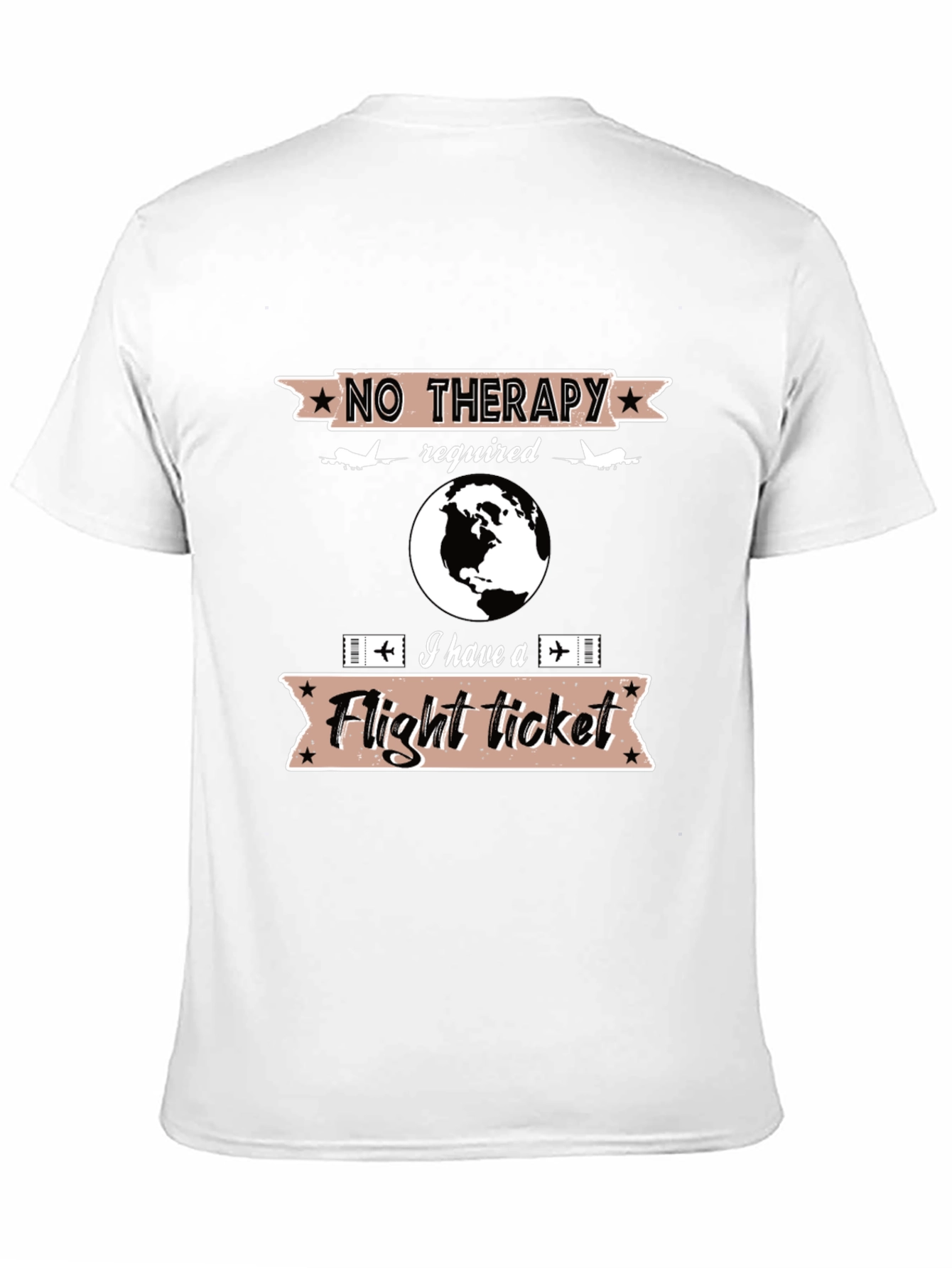 No Therapy Flight Ticket T-Shirt
