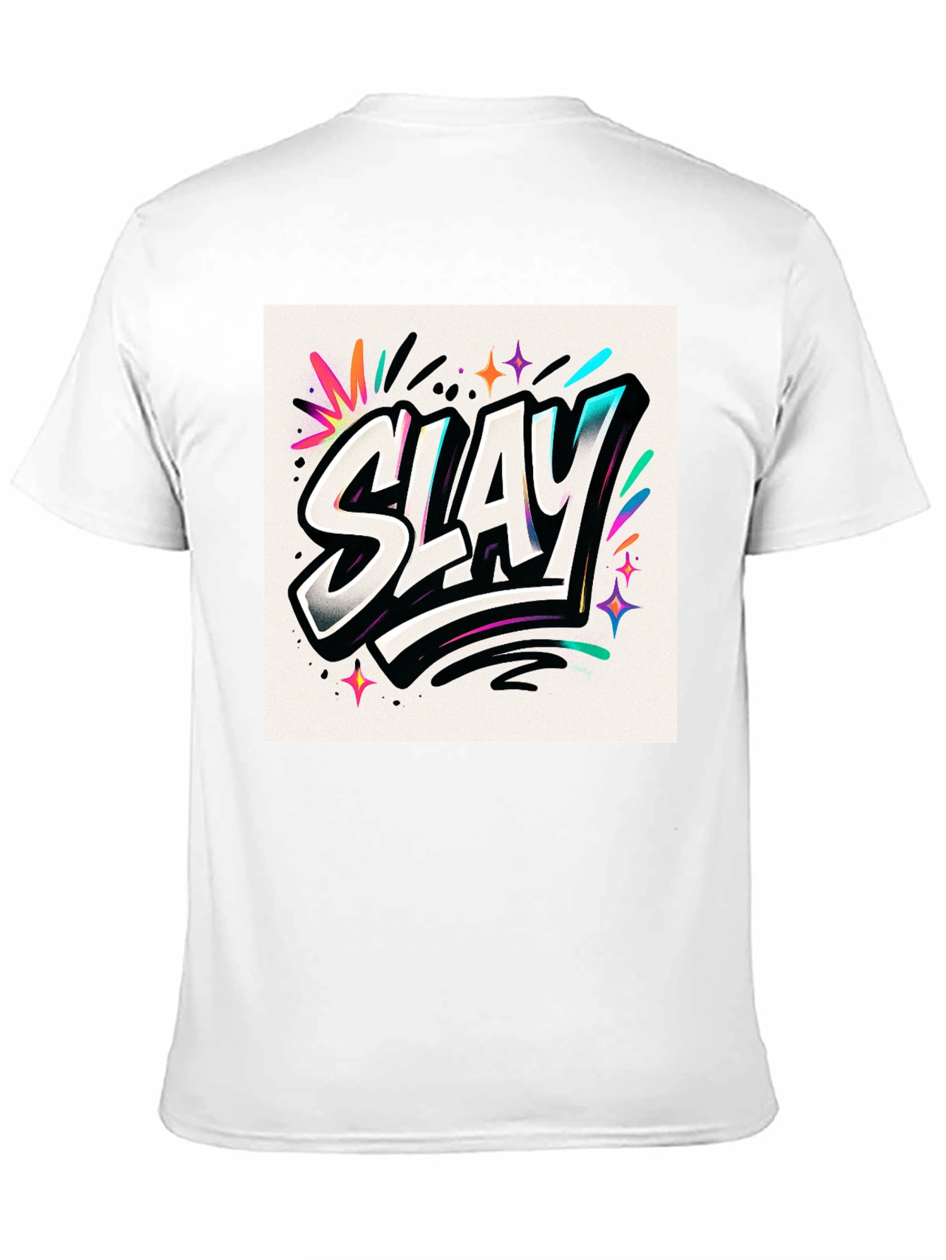 Slay Graphic Print Black Tee