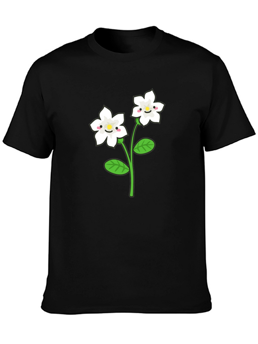Cute Flower Graphic T-Shirt