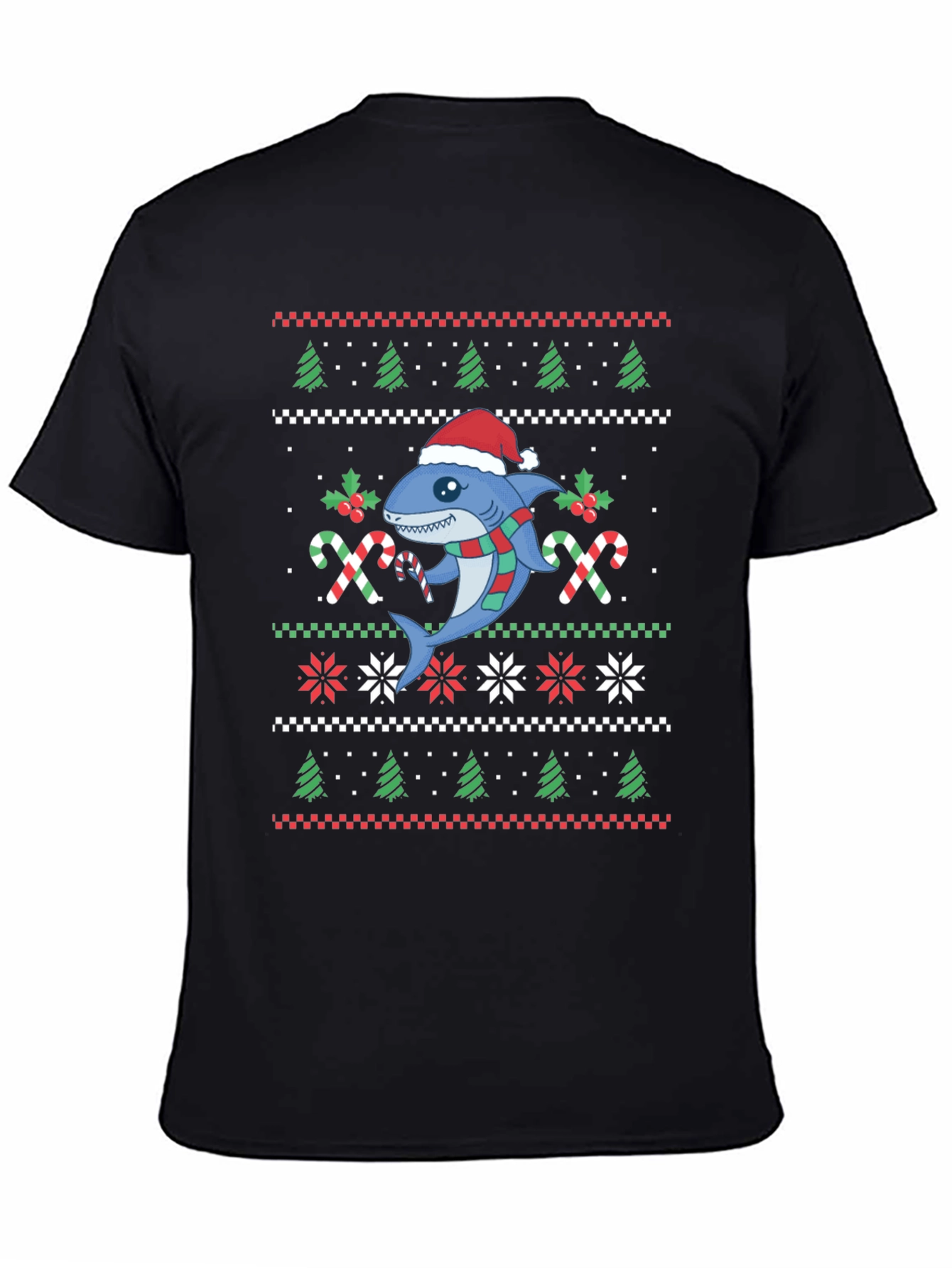 Christmas Shark Ugly Sweater T-Shirt