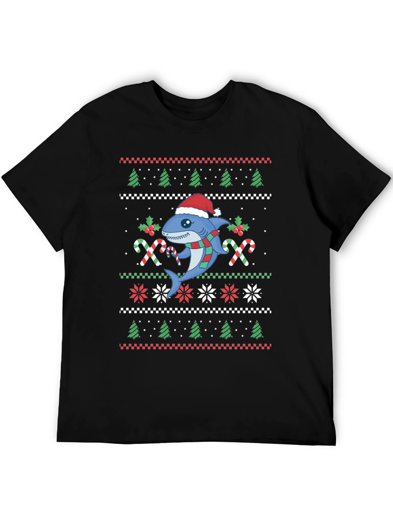 Christmas Shark Ugly Sweater T-Shirt