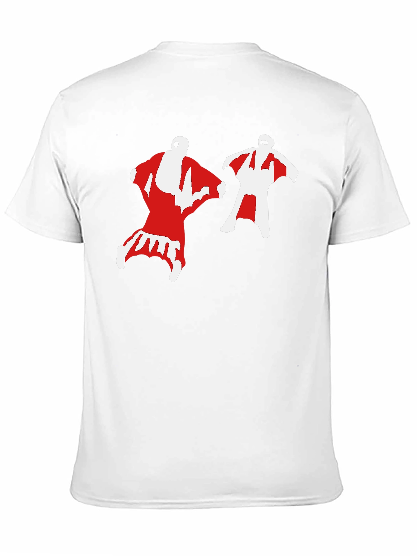 Wingsuit Skydivers Graphic Tee - Black Cotton T-Shirt