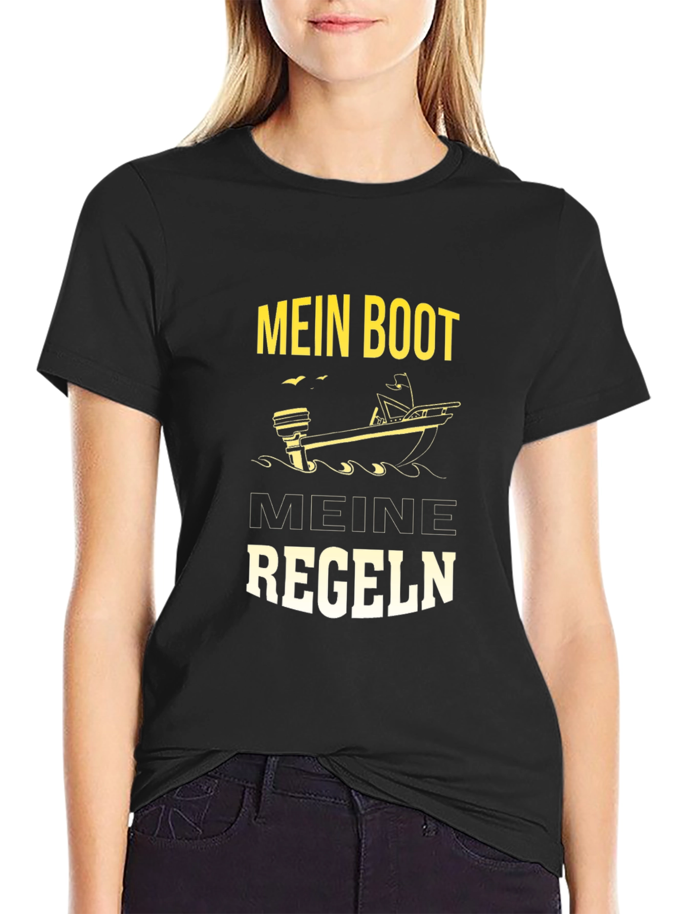 Mens Mein Boot Meine Regeln Graphic T-Shirt