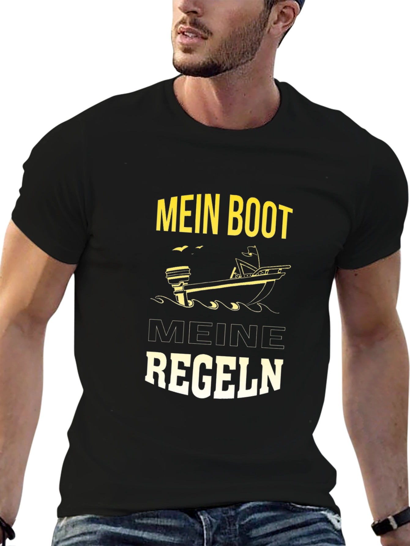 Mens Mein Boot Meine Regeln Graphic T-Shirt