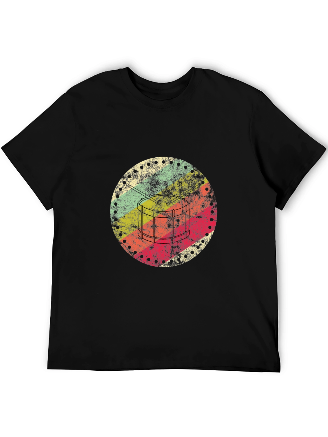 Retro Drum Circle Graphic Tee