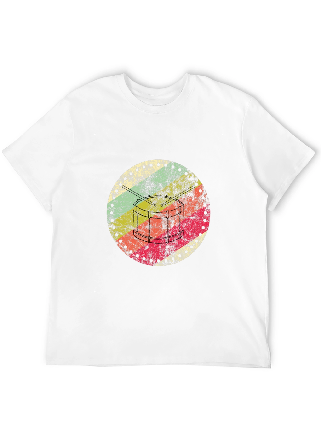 Retro Drum Circle Graphic Tee