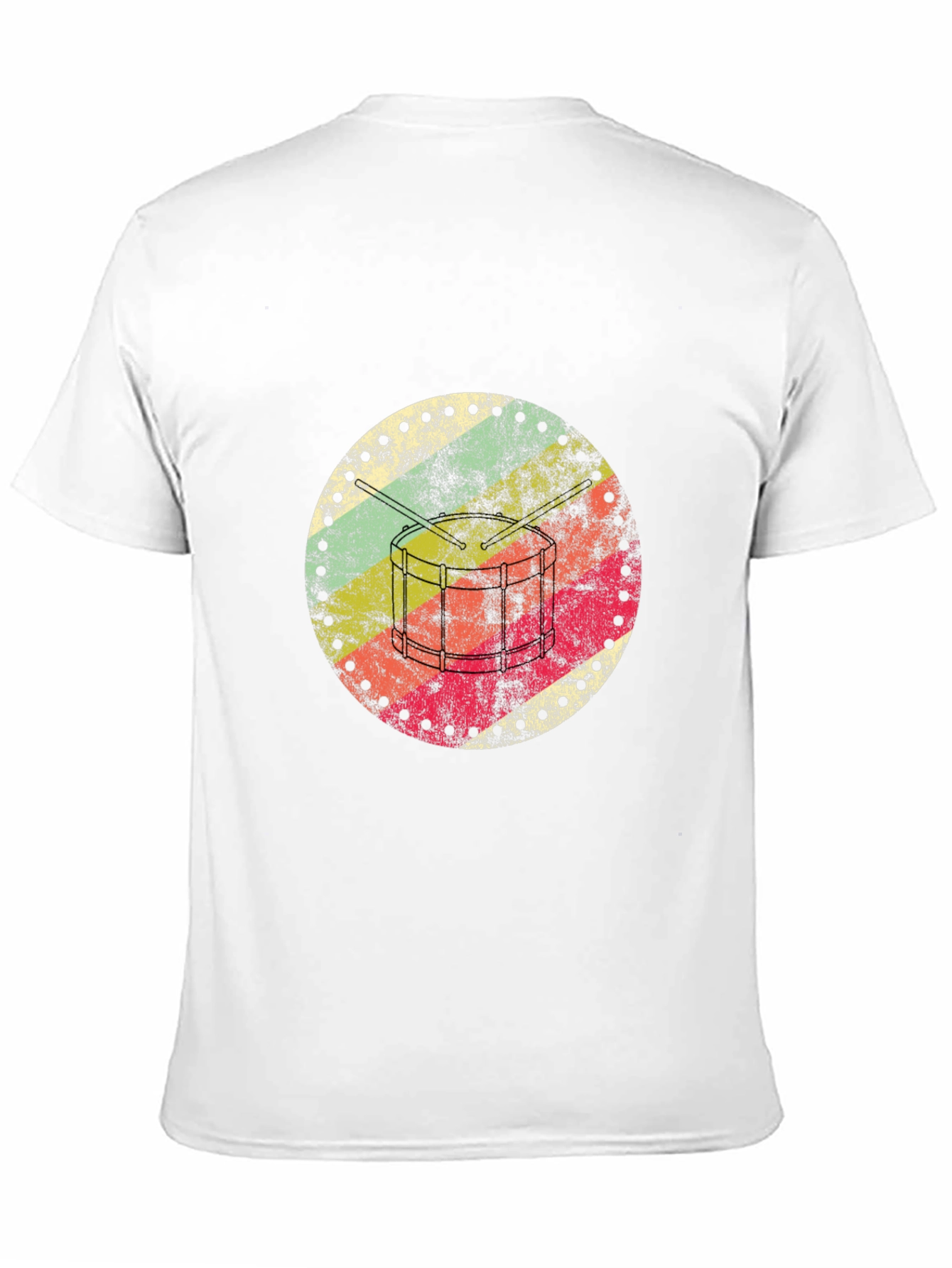Retro Drum Circle Graphic Tee