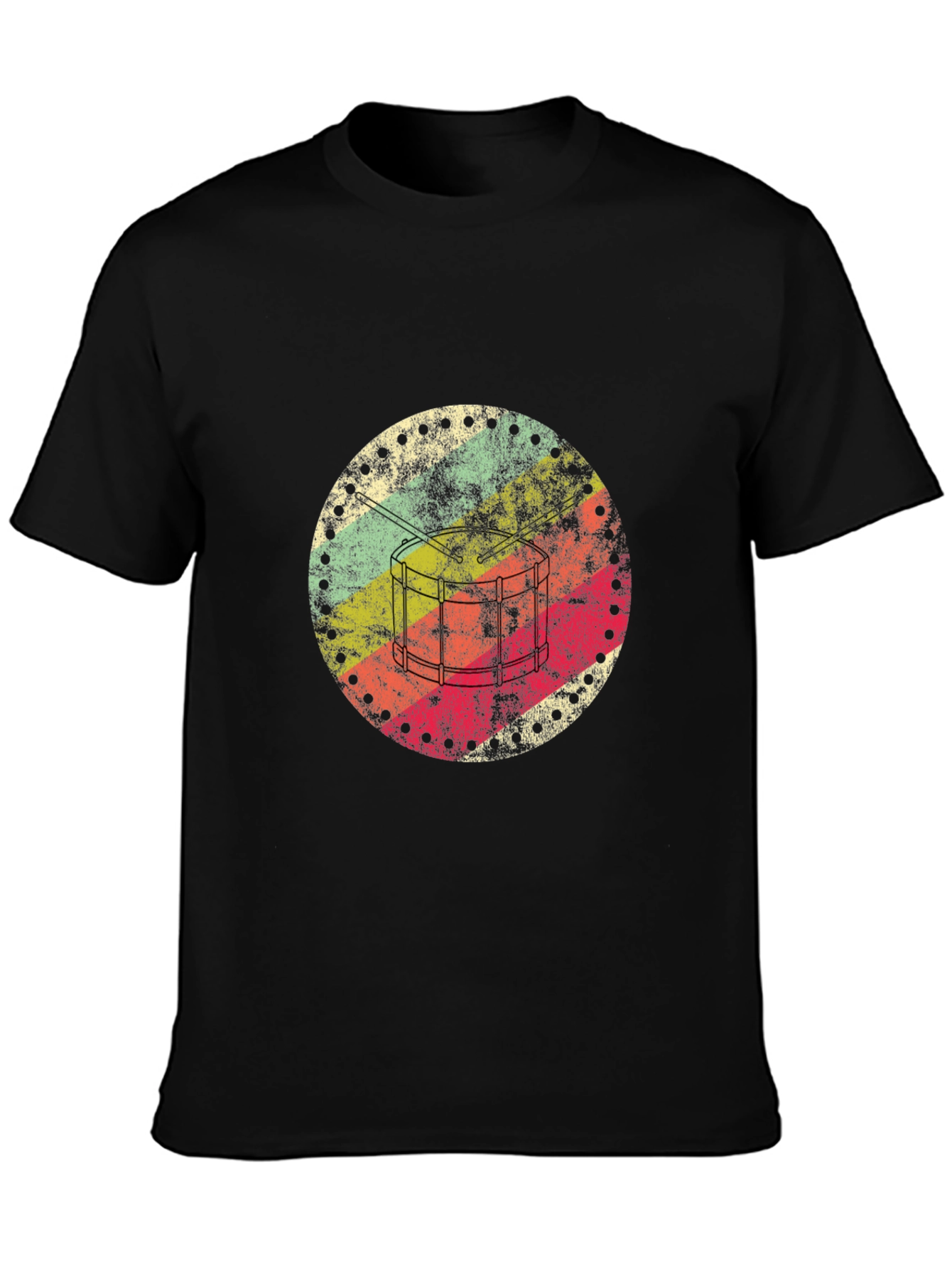 Retro Drum Circle Graphic Tee