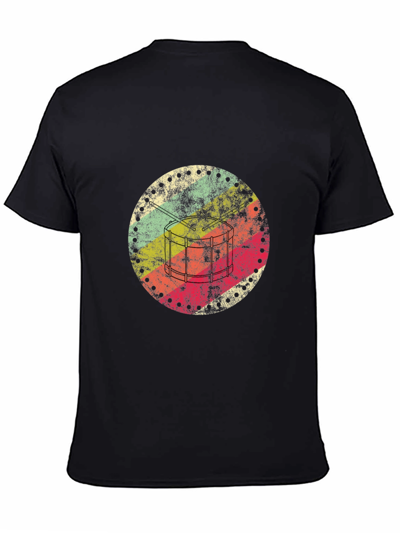 Retro Drum Circle Graphic Tee
