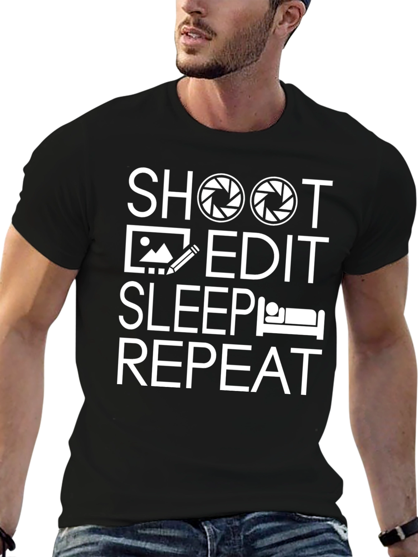 Shoot Edit Sleep Repeat T-Shirt