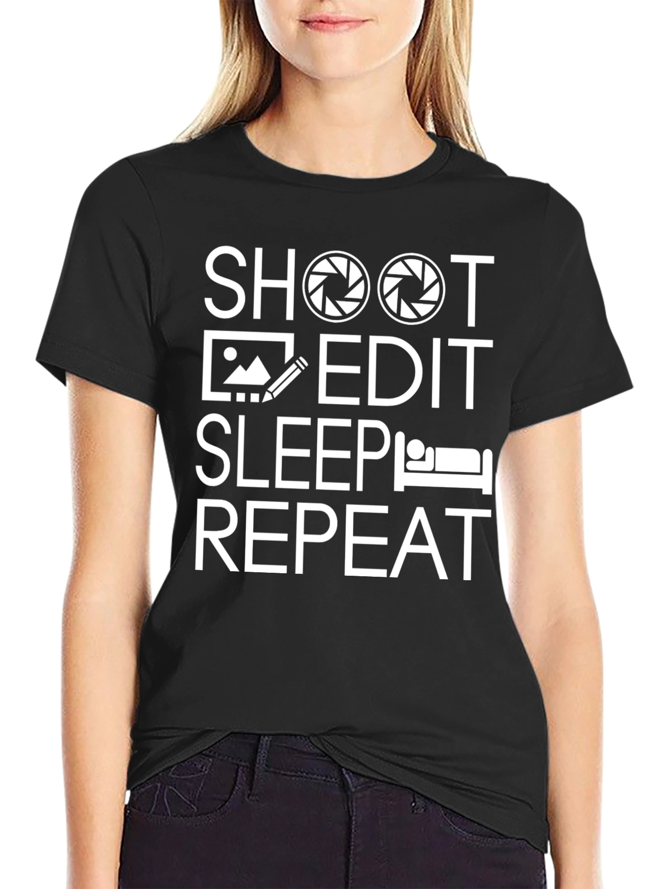 Shoot Edit Sleep Repeat T-Shirt
