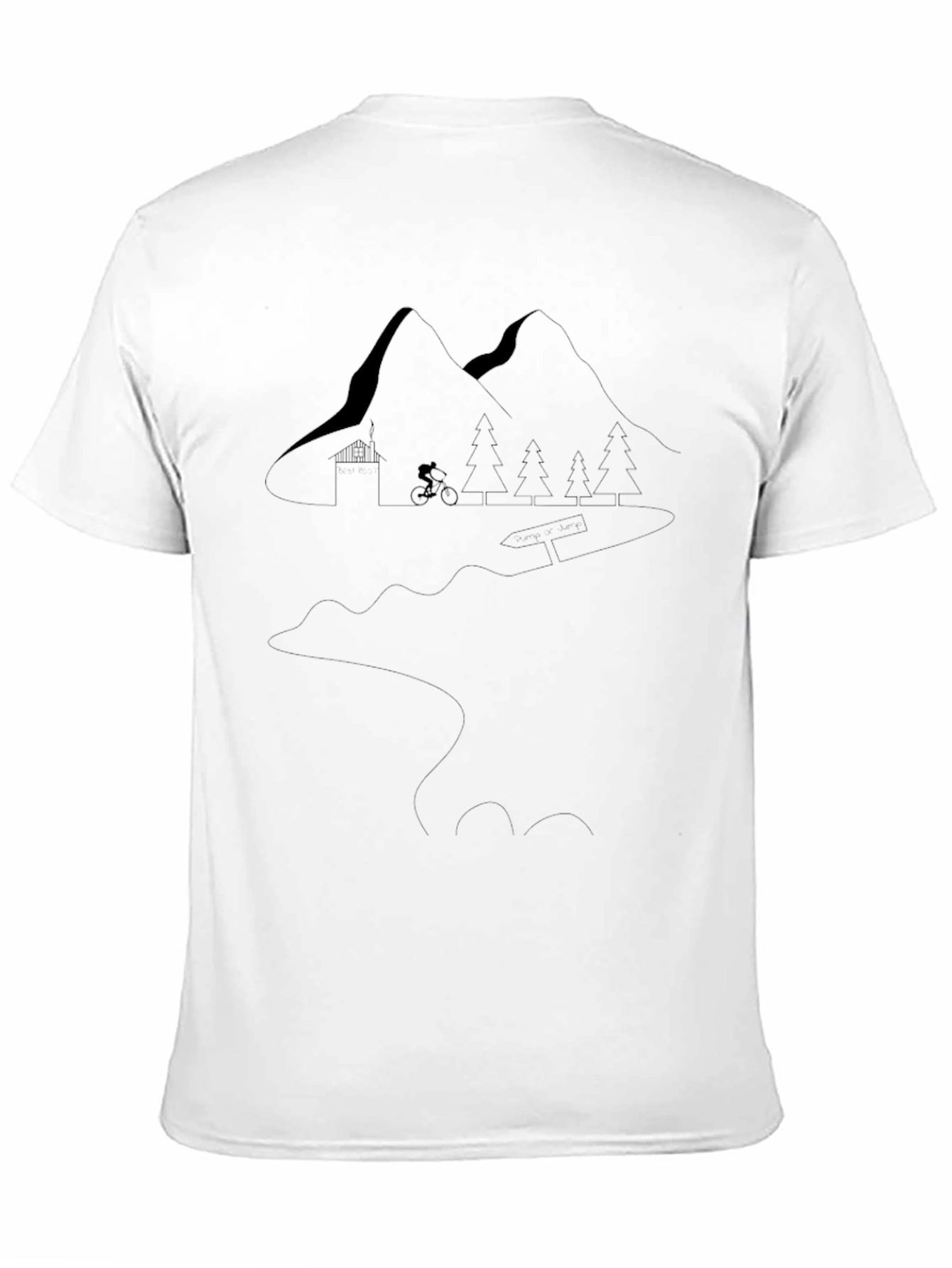 Mountain Biking Adventure Tee - Black