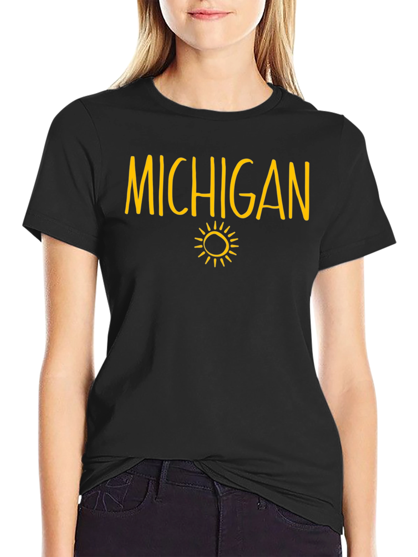 Michigan Sun Graphic T-Shirt