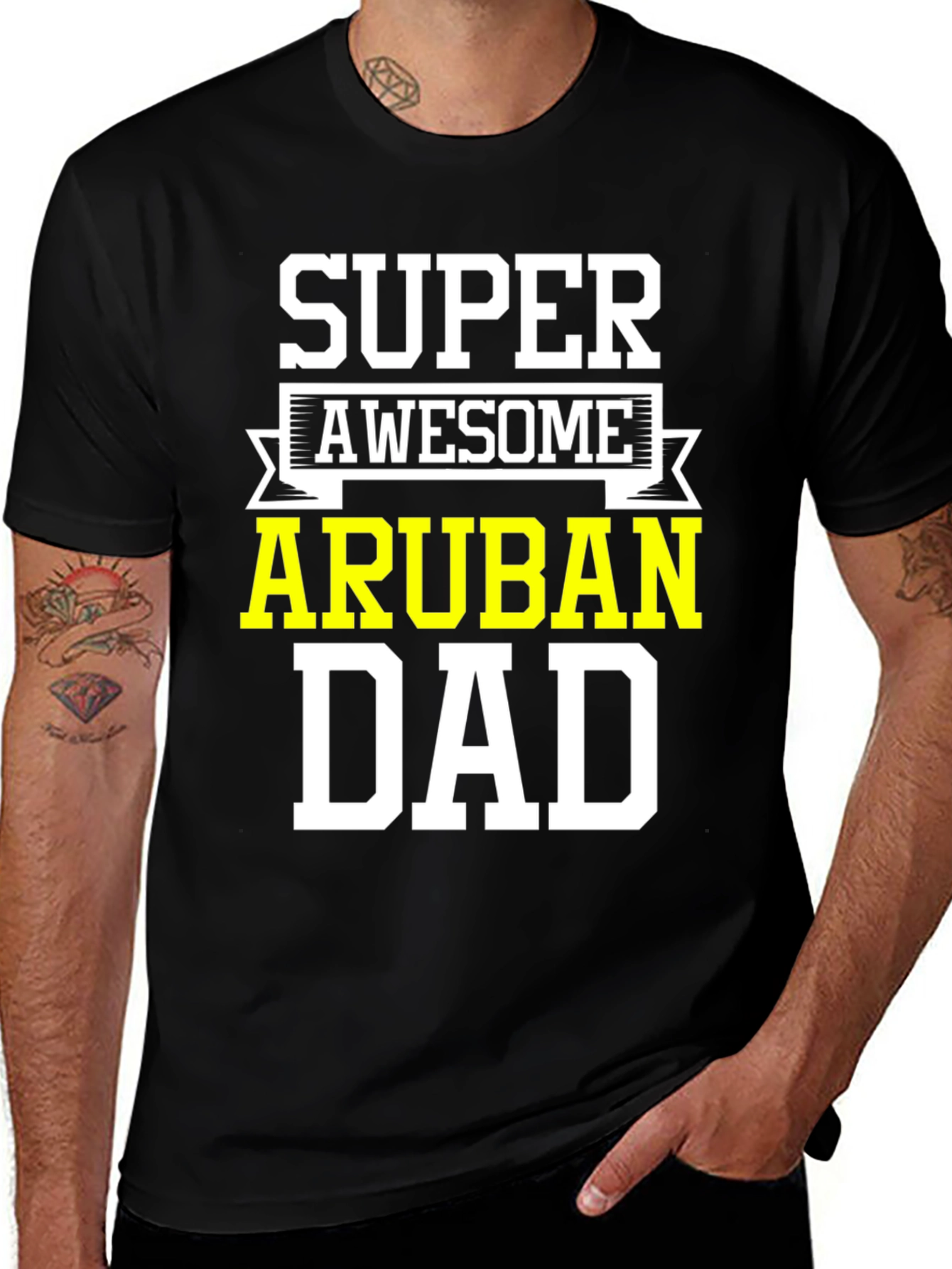 Super Awesome Aruban Dad T-Shirt