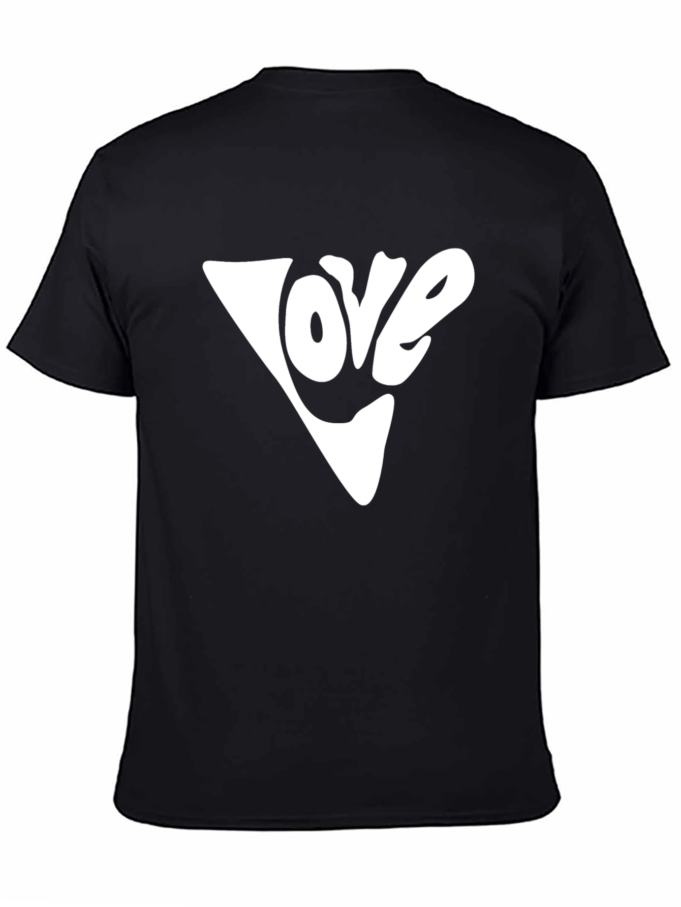 Love Graphic Tee - Black Cotton Blend