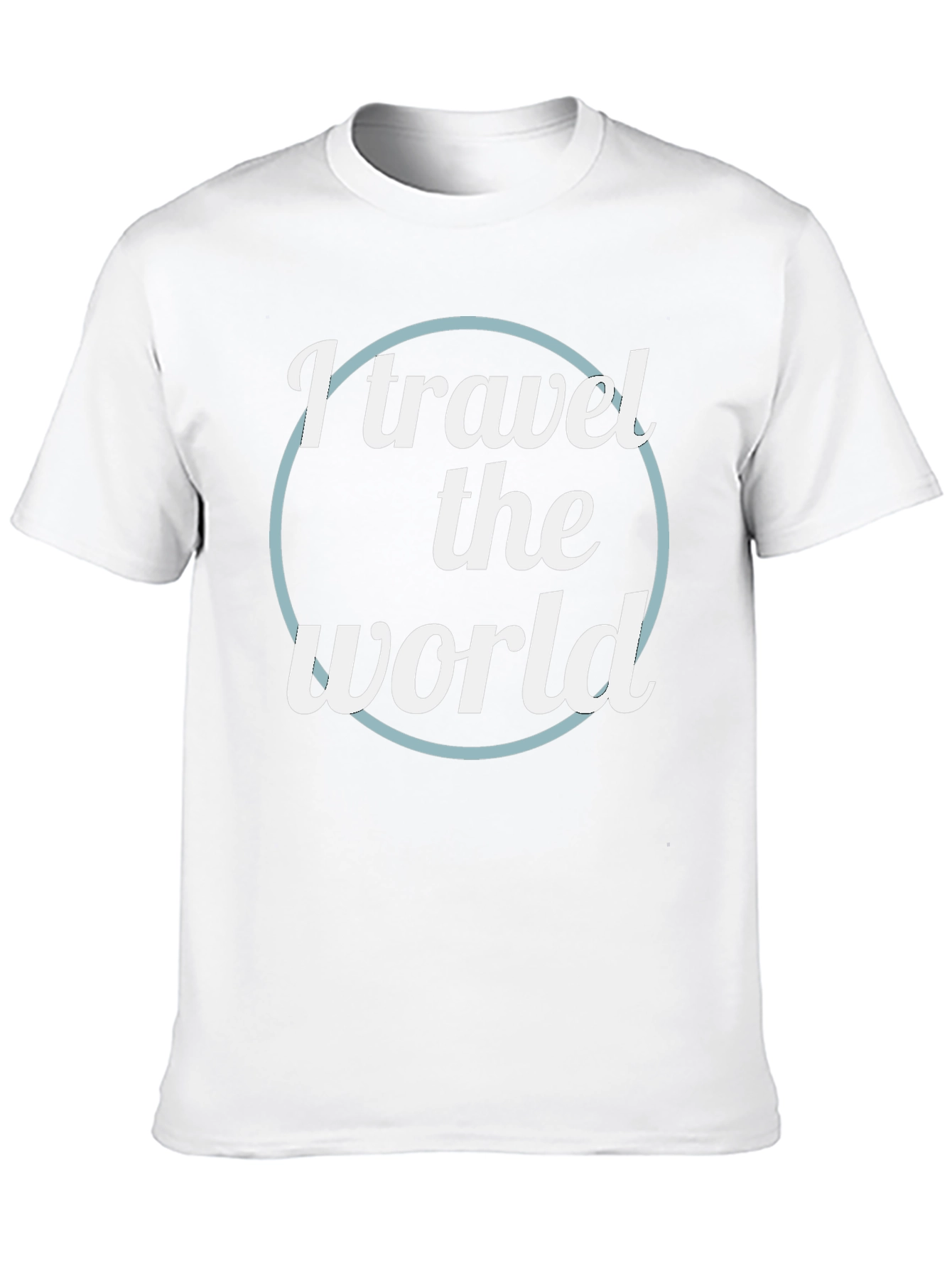 I Travel the World Black T-Shirt