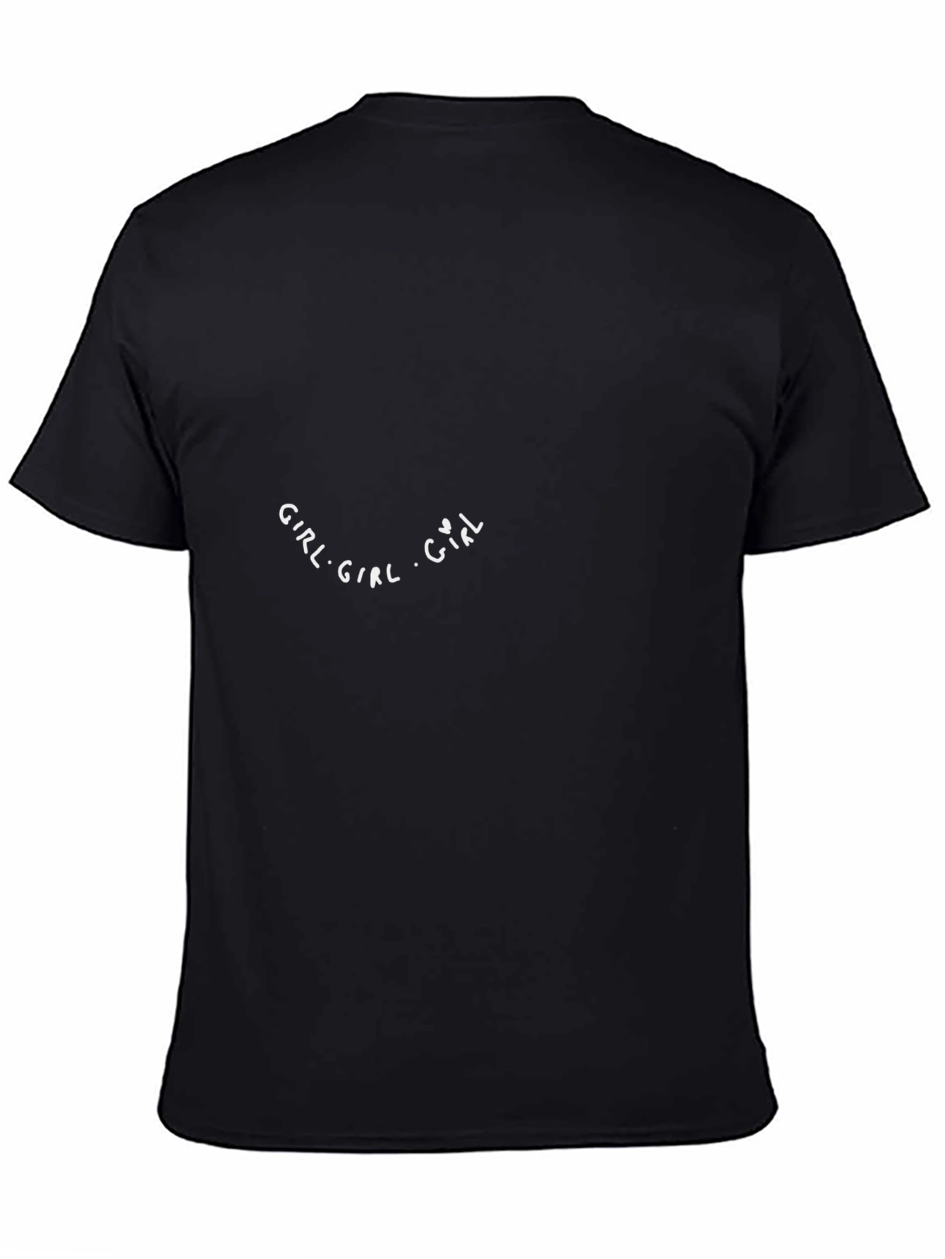 Girl Text Graphic Black T-Shirt Casual Wear