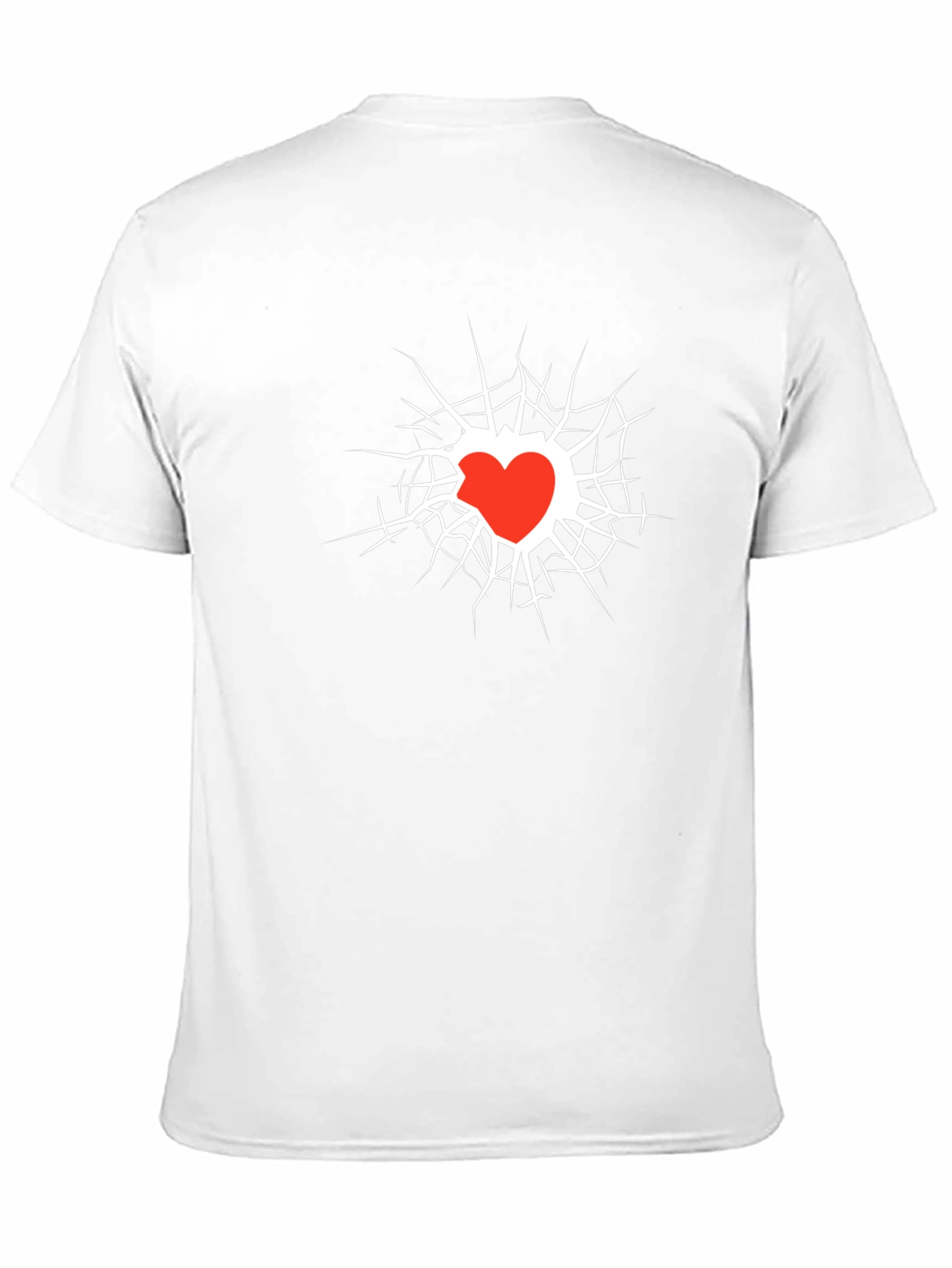 Heart Break Graphic Black T-Shirt