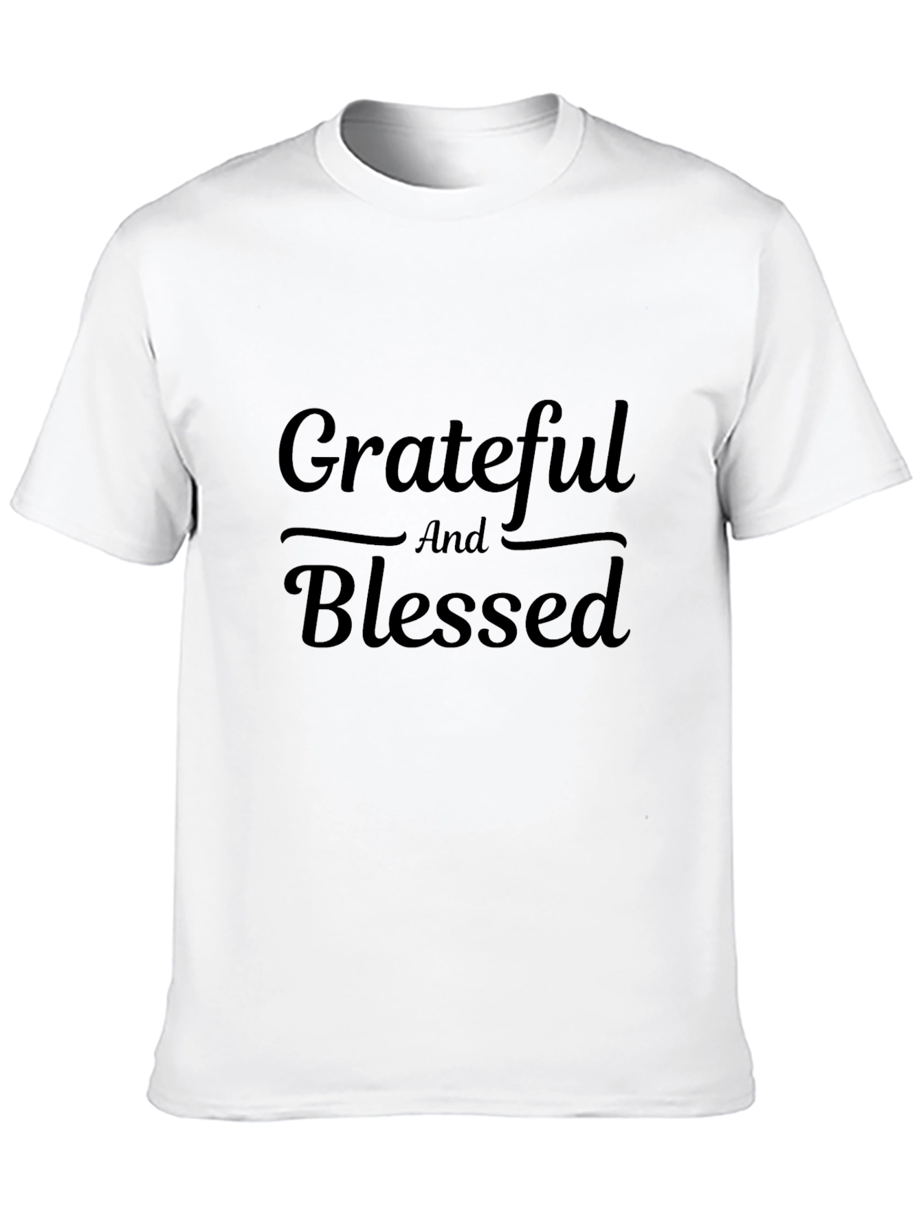 Grateful & Blessed Black Graphic Tee