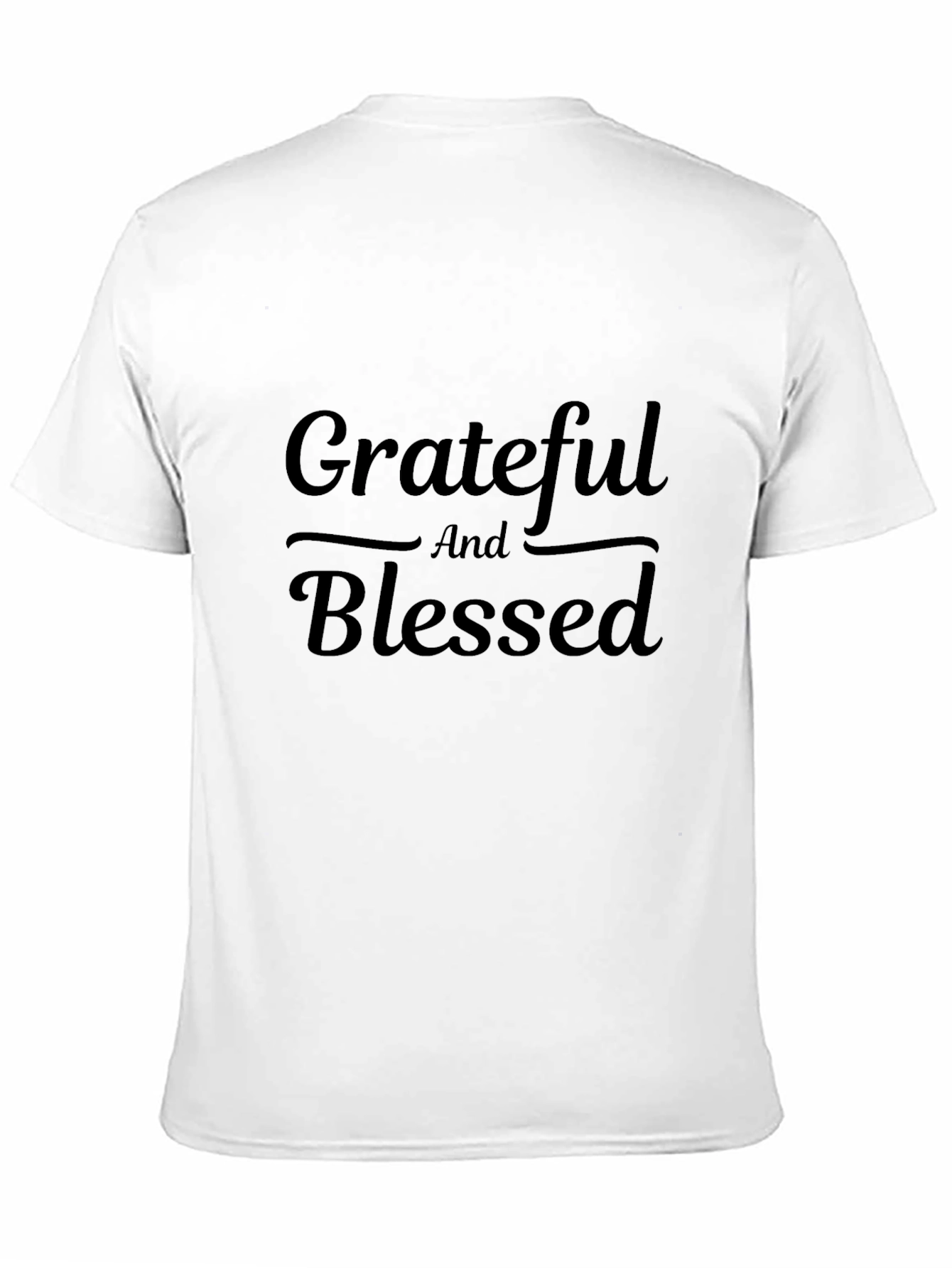 Grateful & Blessed Black Graphic Tee