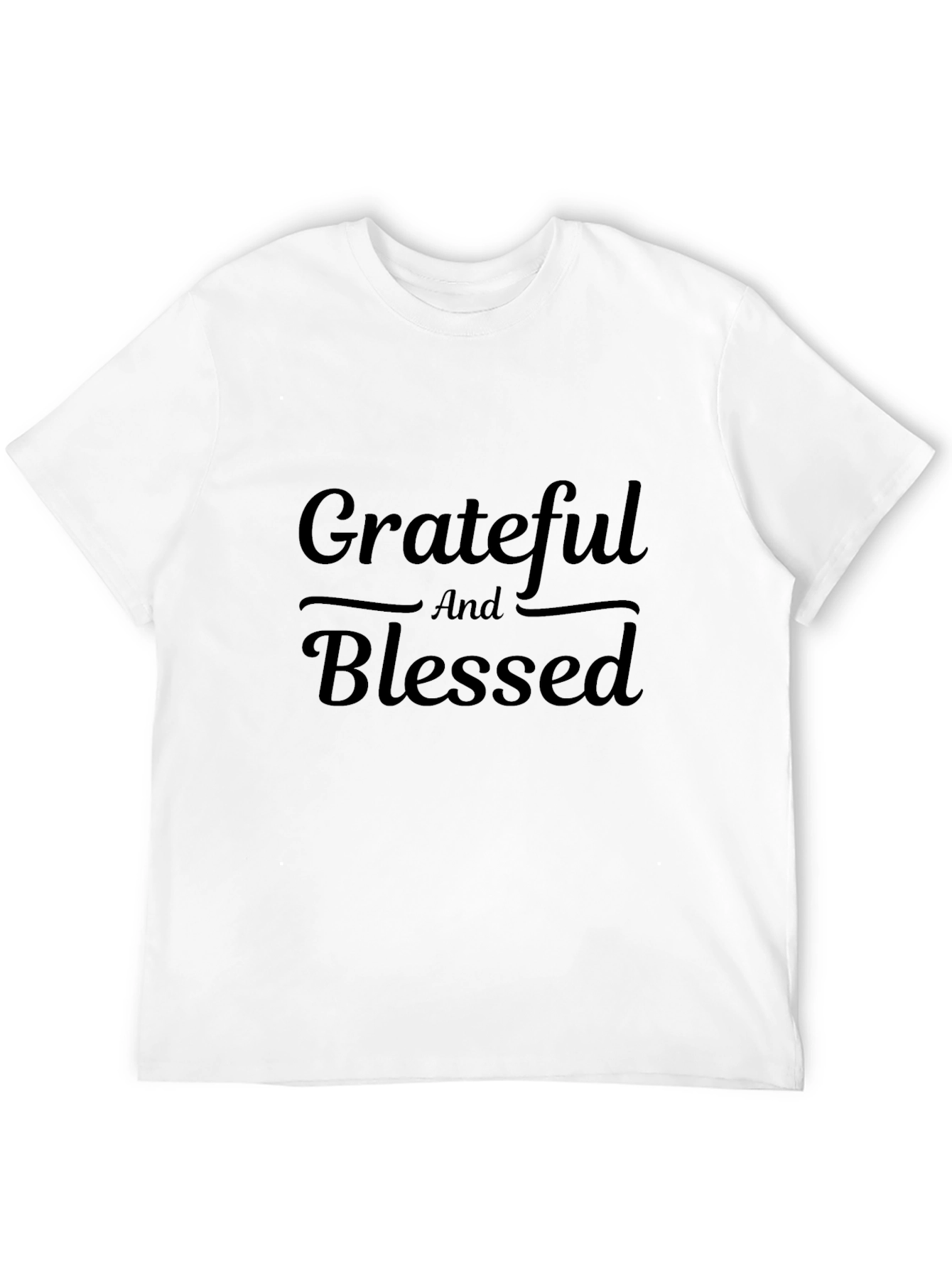 Grateful & Blessed Black Graphic Tee