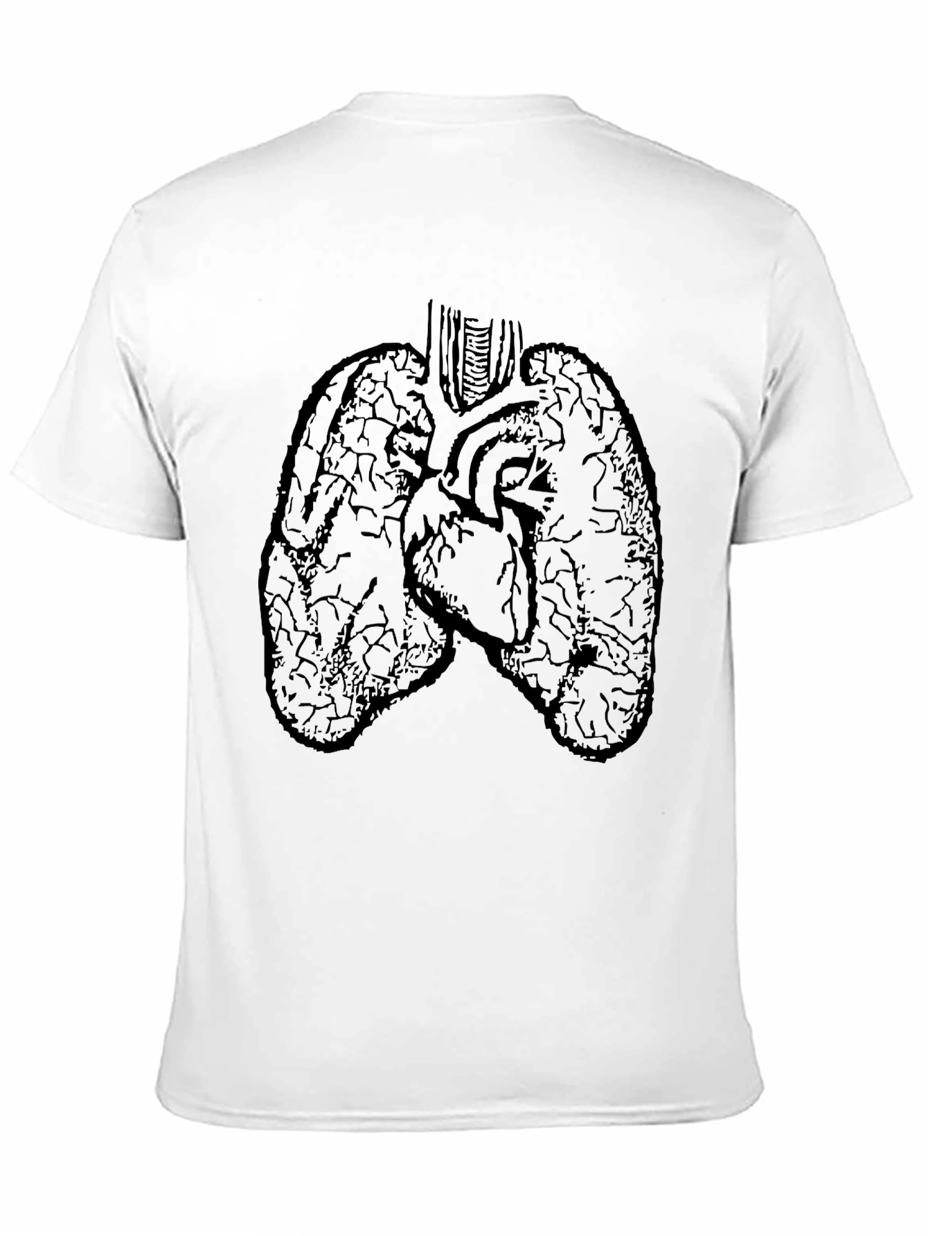 Anatomical Heart and Lungs Graphic T-Shirt