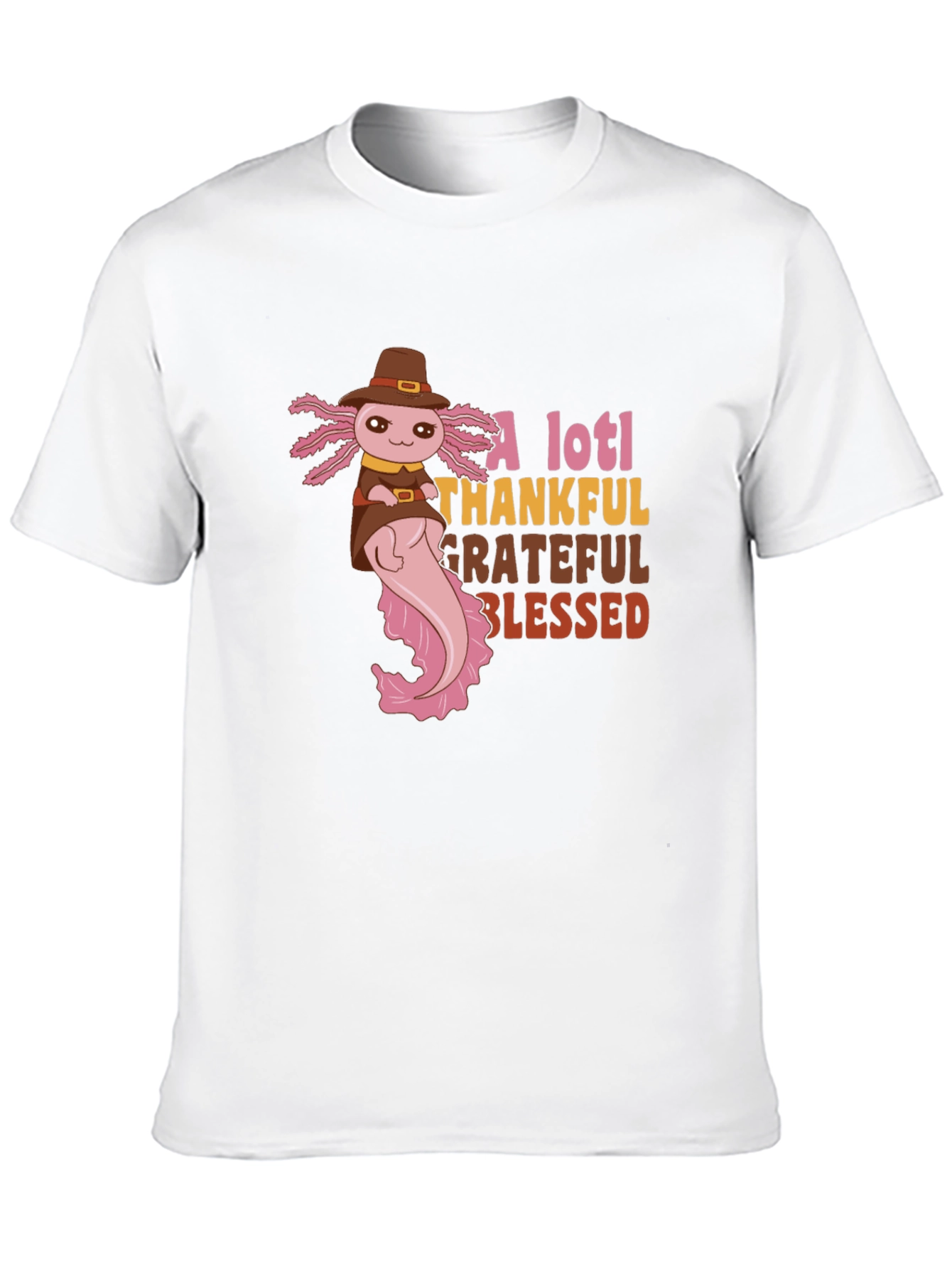 A Lotl Thankful Thanksgiving Axolotl T-Shirt