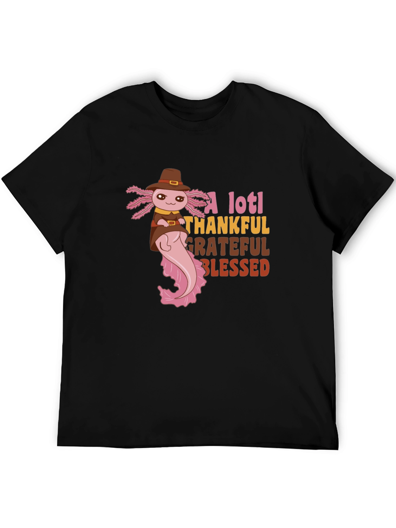 A Lotl Thankful Thanksgiving Axolotl T-Shirt