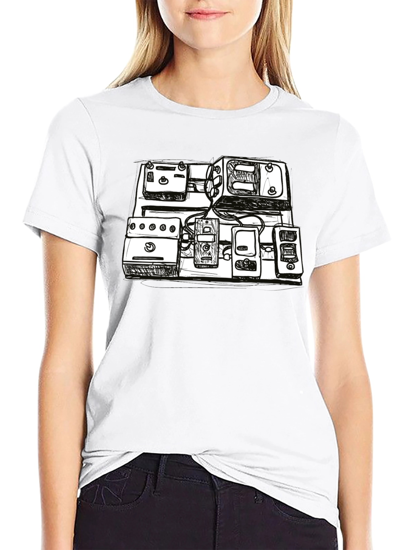 Sketch Pedal Board T-Shirt - Musicians Essential