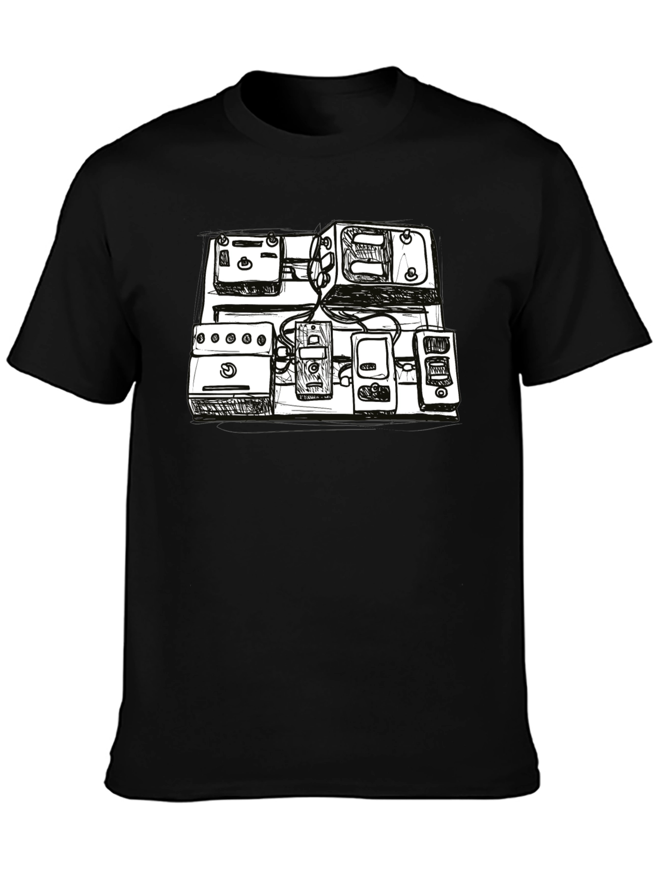 Sketch Pedal Board T-Shirt - Musicians Essential