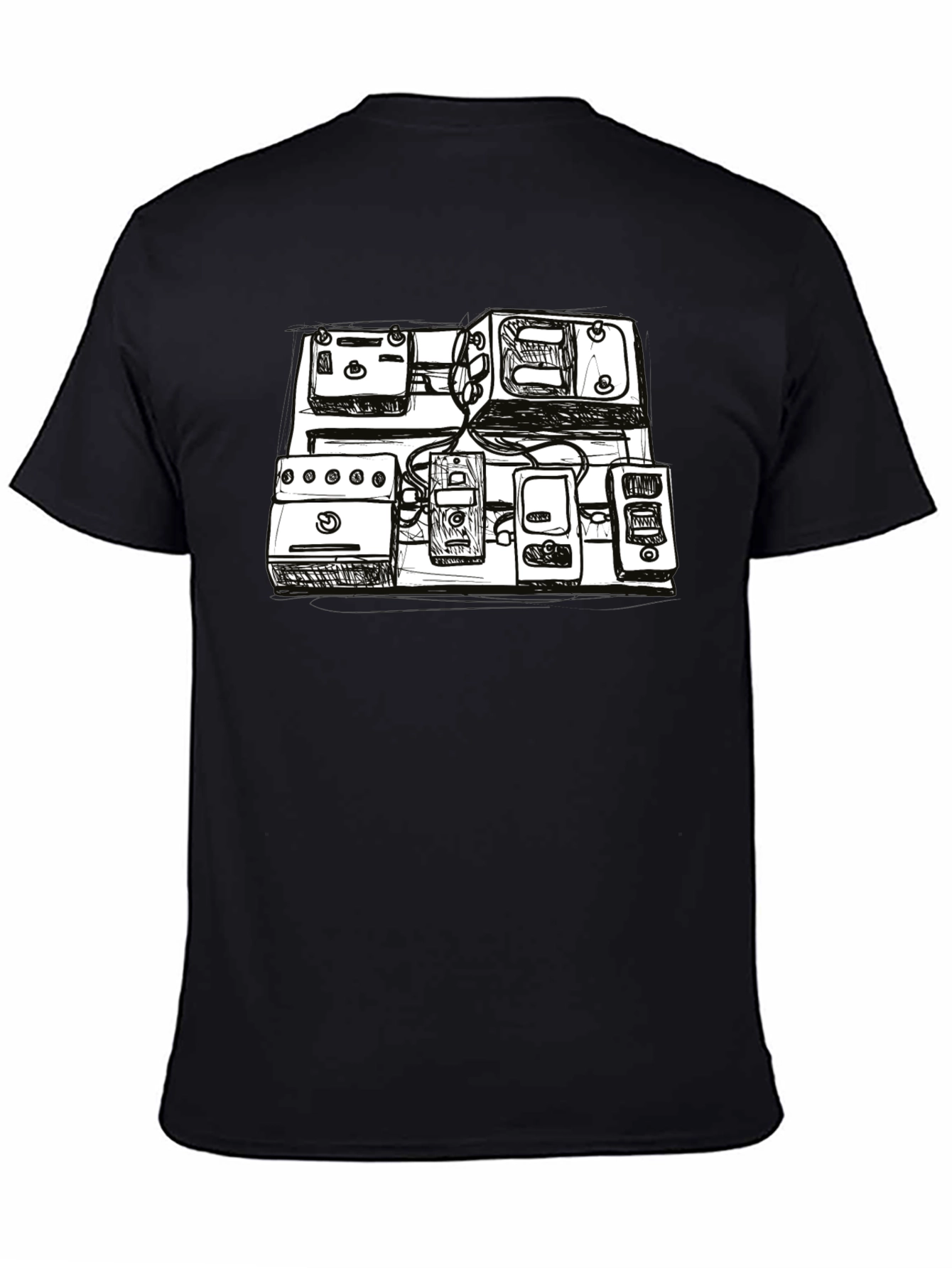 Sketch Pedal Board T-Shirt - Musicians Essential
