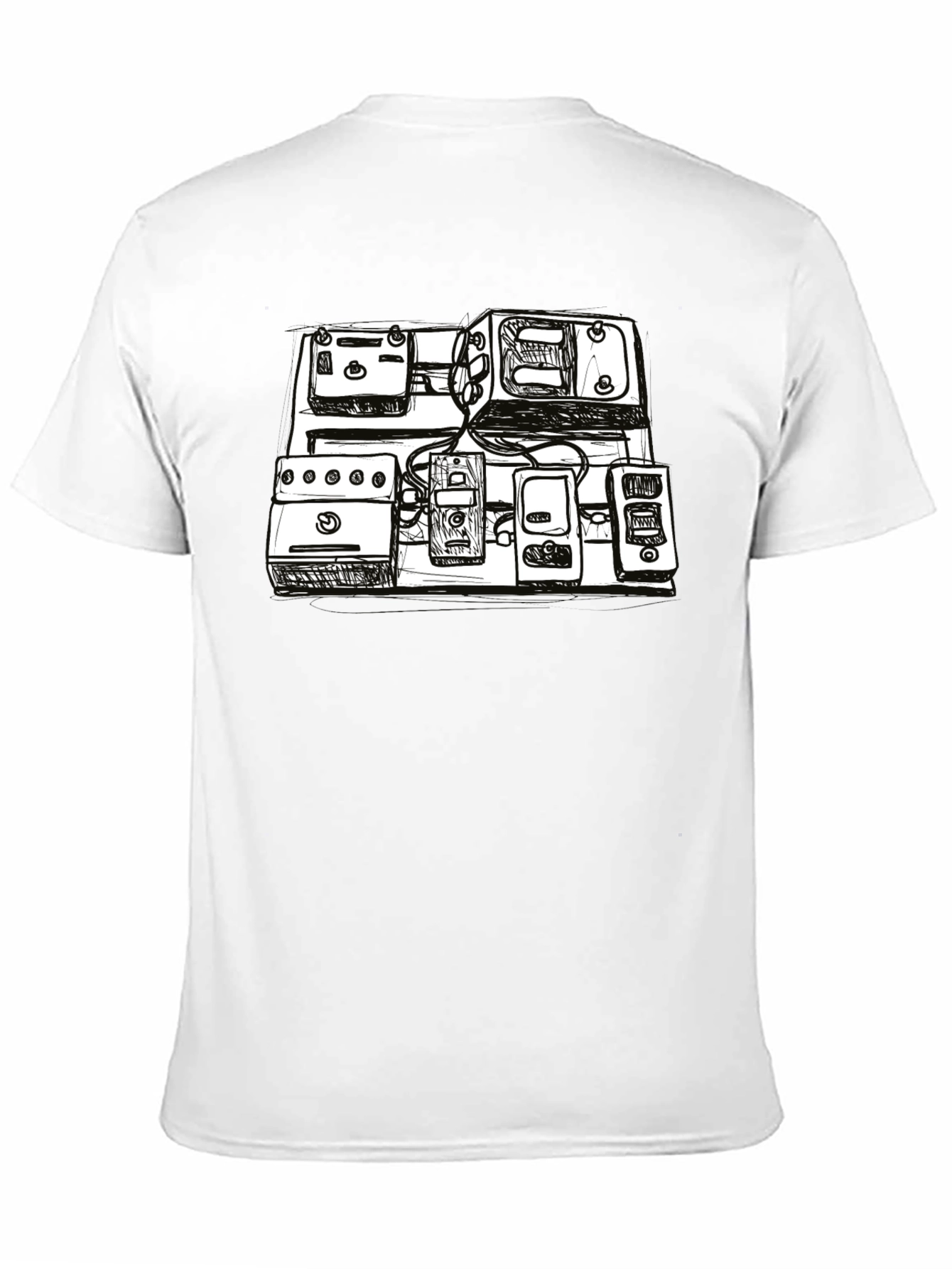 Sketch Pedal Board T-Shirt - Musicians Essential